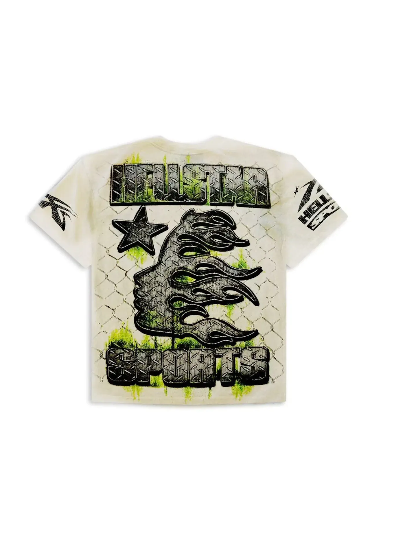 Мужская футболка с принтом Hellstar T-shirt — изображение 2 из 2, белый