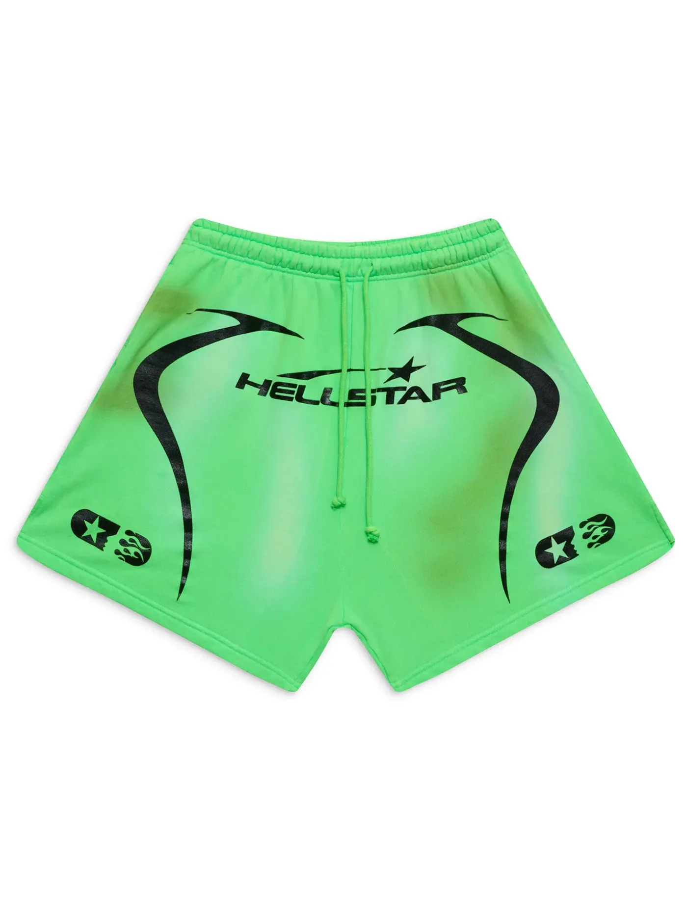 Мужские шорты с принтом Hellstar Shorts — изображение 1 из 2, неоновый зеленый