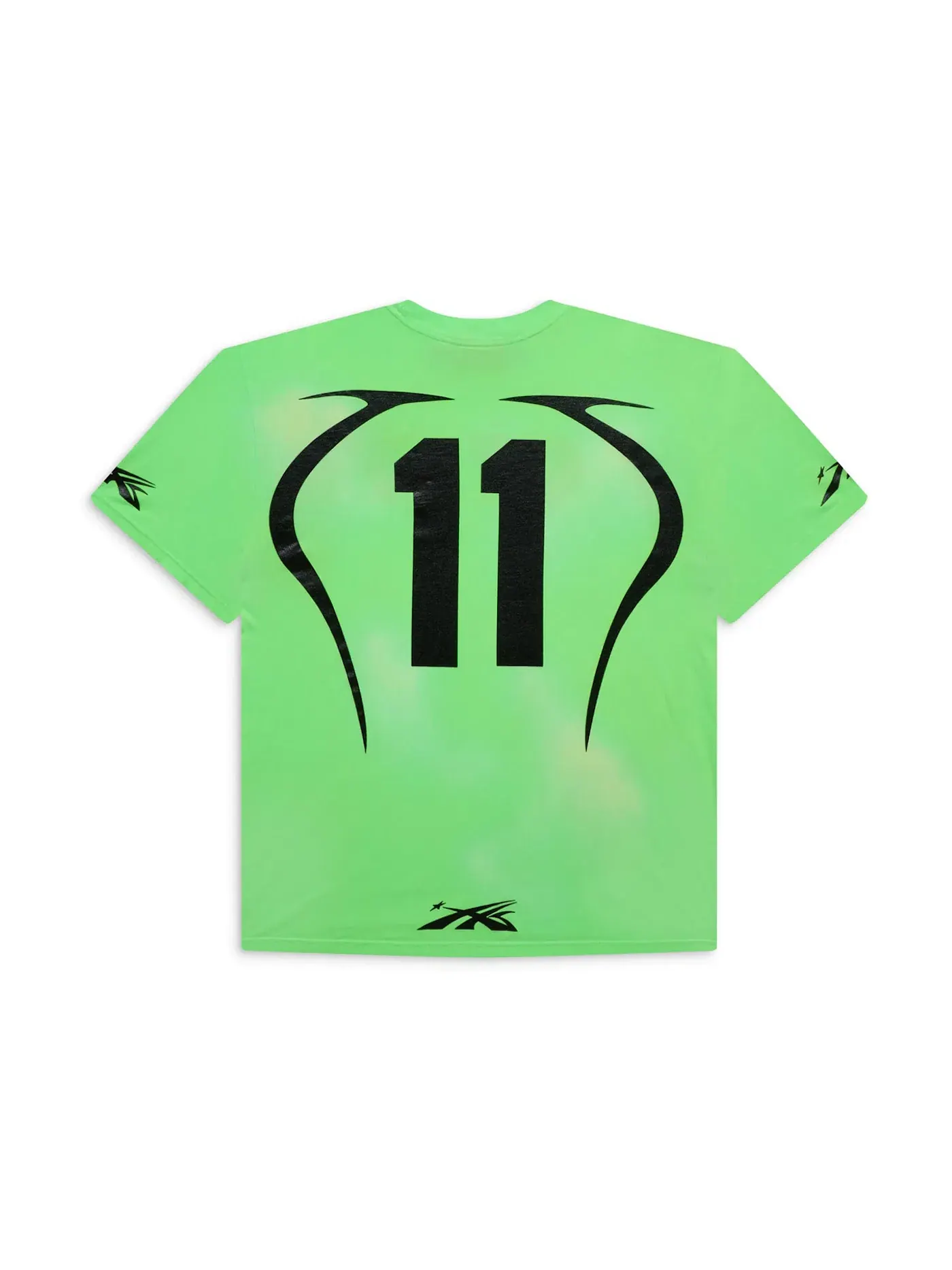 Мужская футболка с принтом Hellstar Warm Up T-shirt Hellstar — изображение 2 из 3, неоновый зеленый