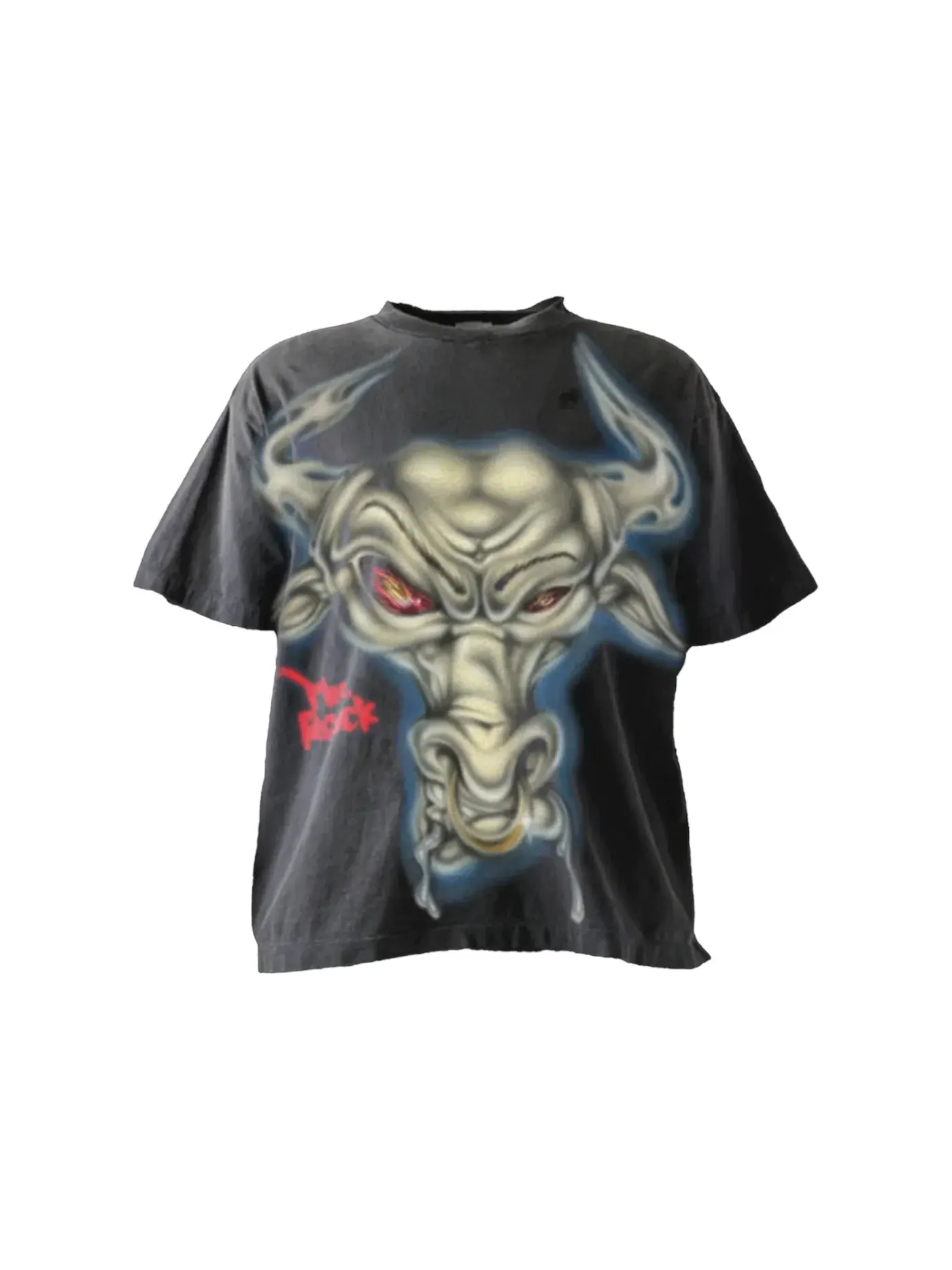 Мужская футболка с принтом Hellstar Wrestlemania Brahma Bull — изображение 1 из 2, черный