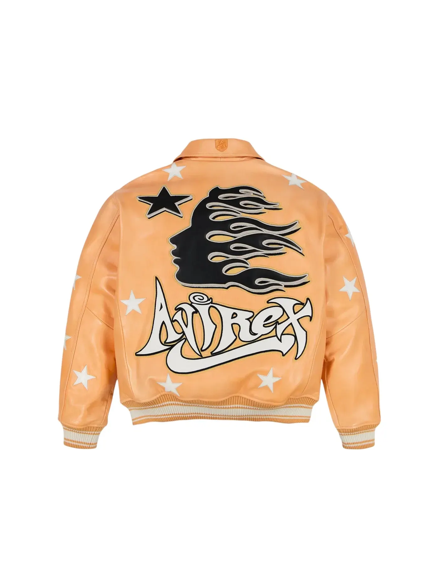 Мужская куртка с принтом Hellstar x Avirex Jacket Hellstar — изображение 2 из 2, оранжевый