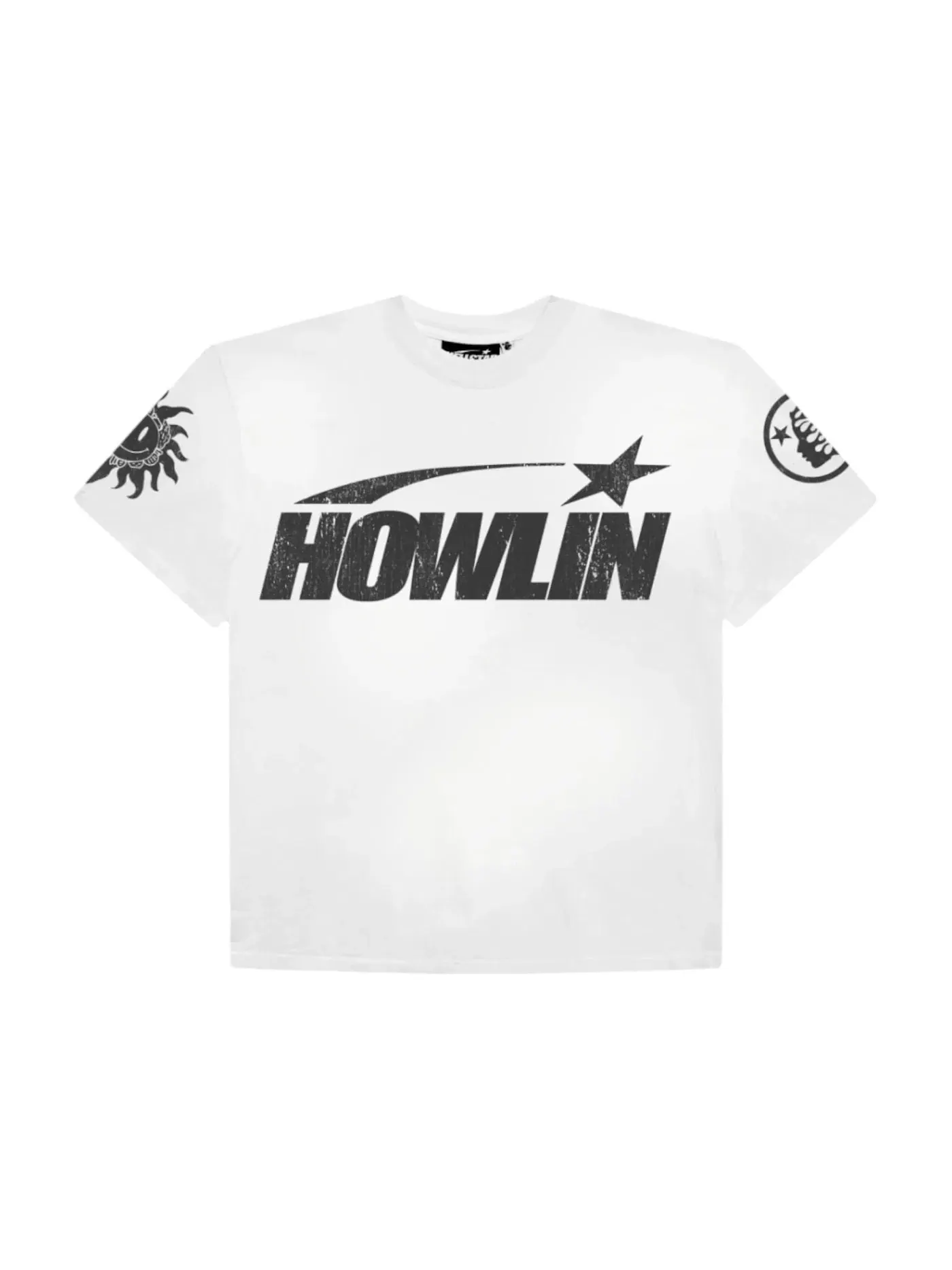 Мужская футболка с принтом Hellstar x Howlin' Ray's ComplexCon Hellstar — изображение 1 из 2, белый/черный