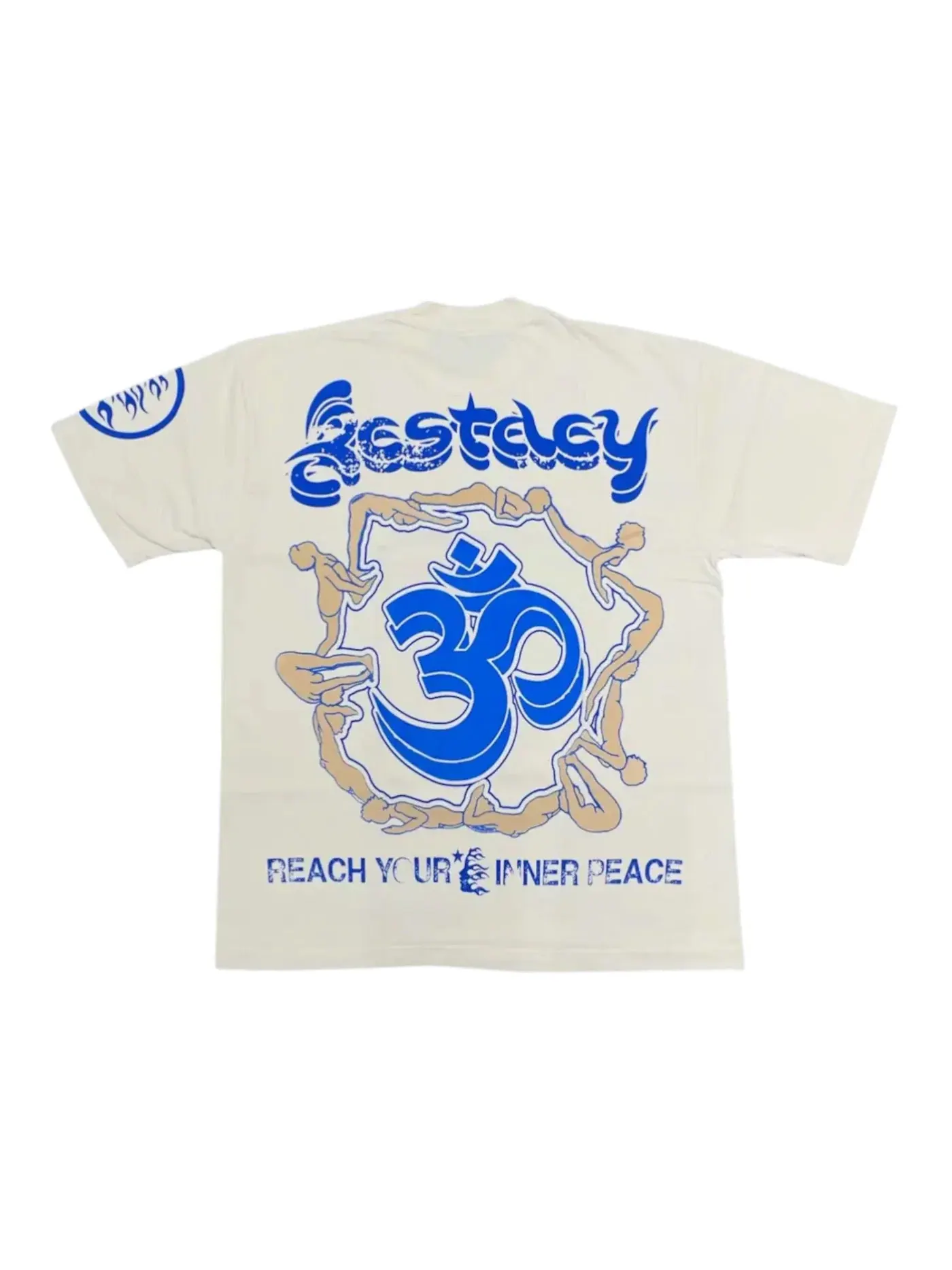Мужская футболка с принтом Yoga T-shirt Hellstar — изображение 2 из 2, белый