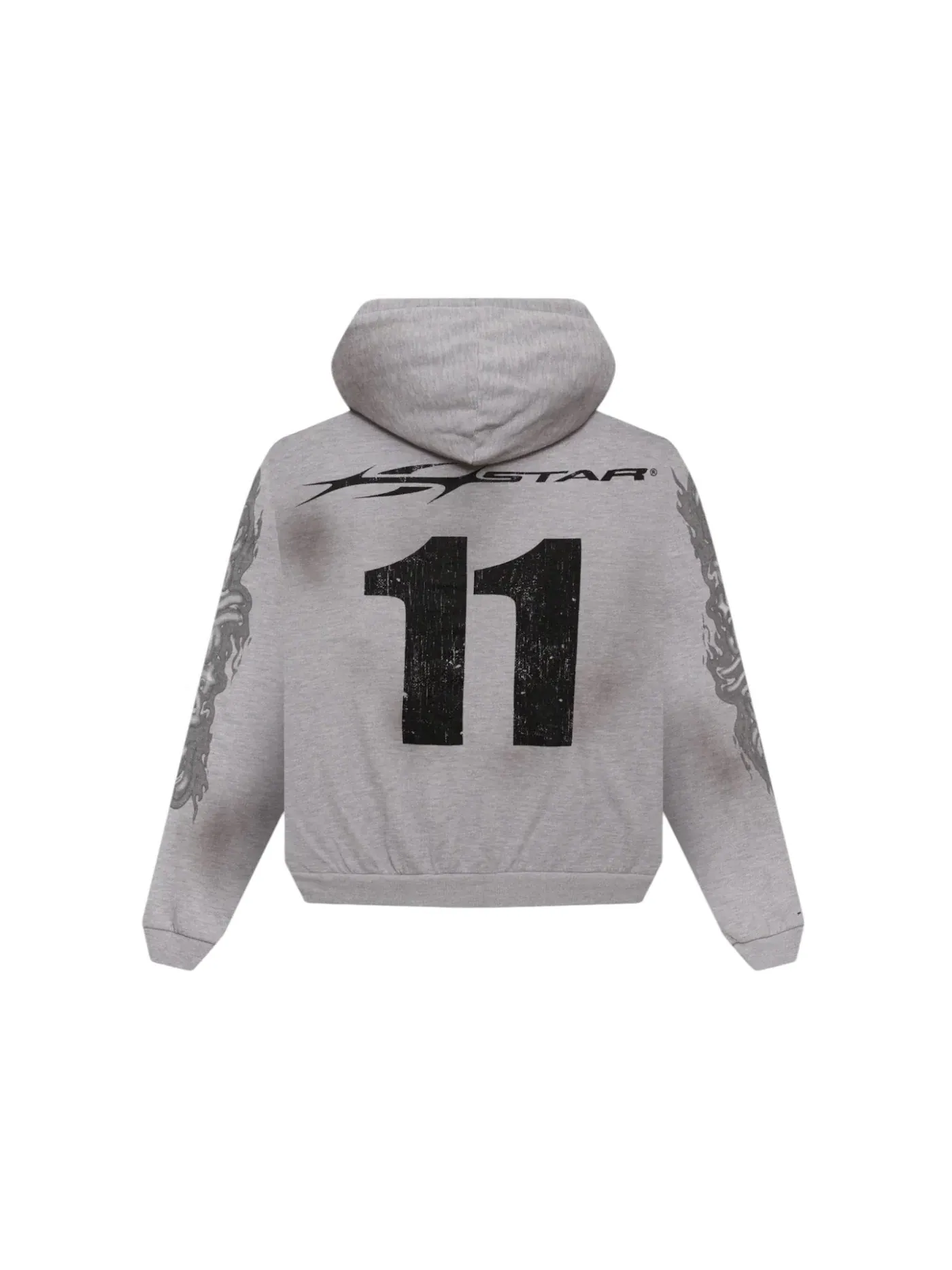 Мужская худи-молния Hellstar Zip-Up — изображение 2 из 2, серый