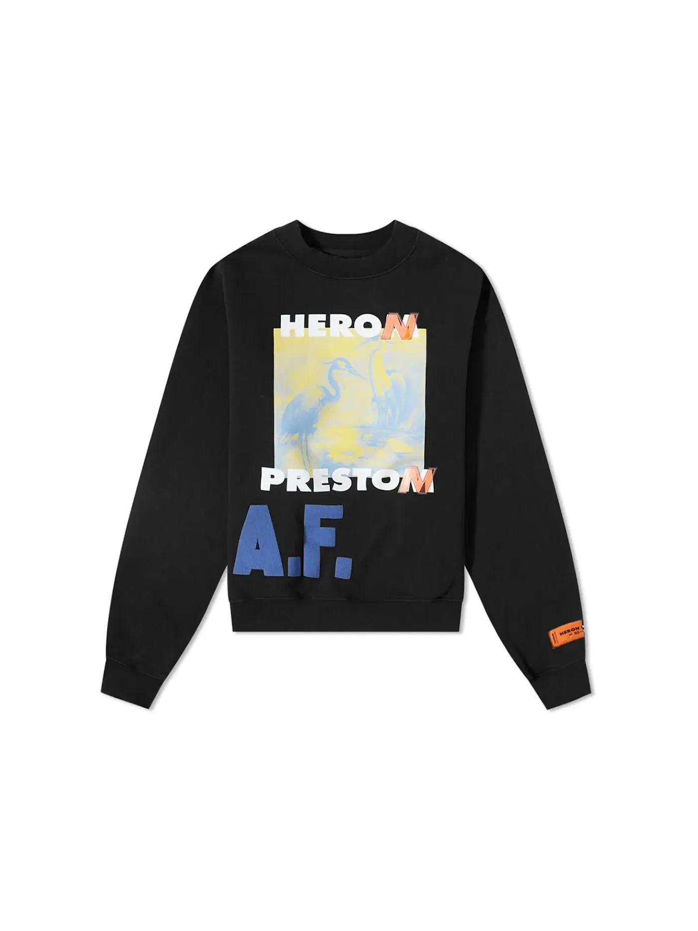 Мужской свитшот с длинным рукавом A.F. Authorised Oversized Crewneck Heron Preston — изображение 1 из 2, черный мульти
