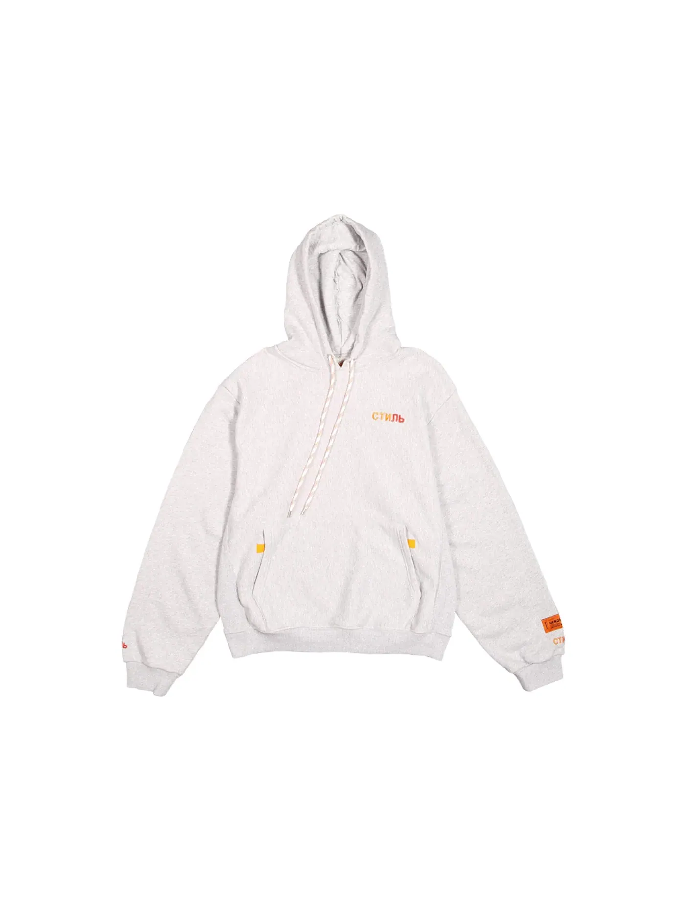Мужской худи с принтом Heron Preston Melange Grey — изображение 1 из 2