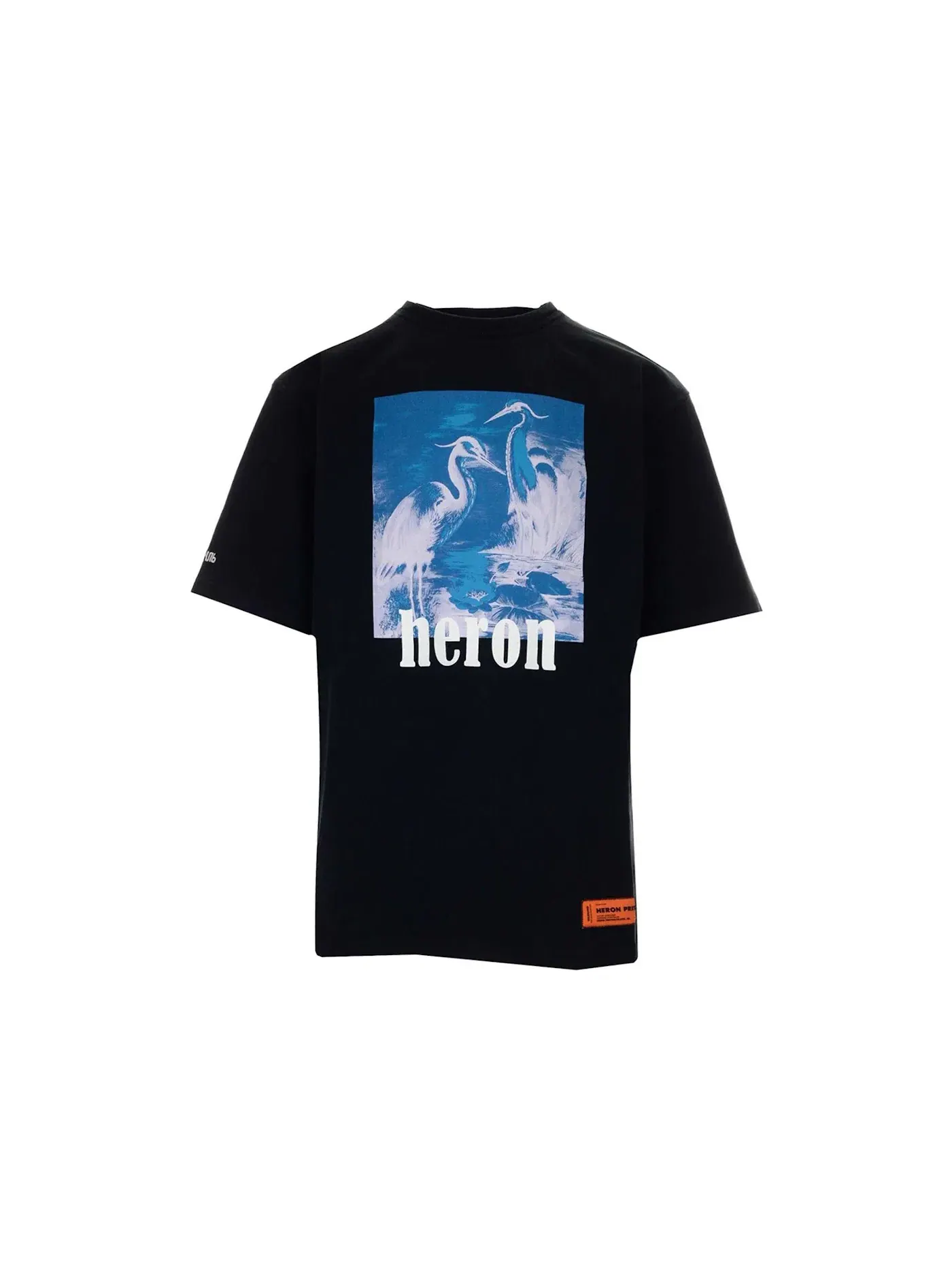 Мужская футболка с принтом Heron Preston Halo Herons T-Shirt — изображение 1 из 2, черный/белый/синий