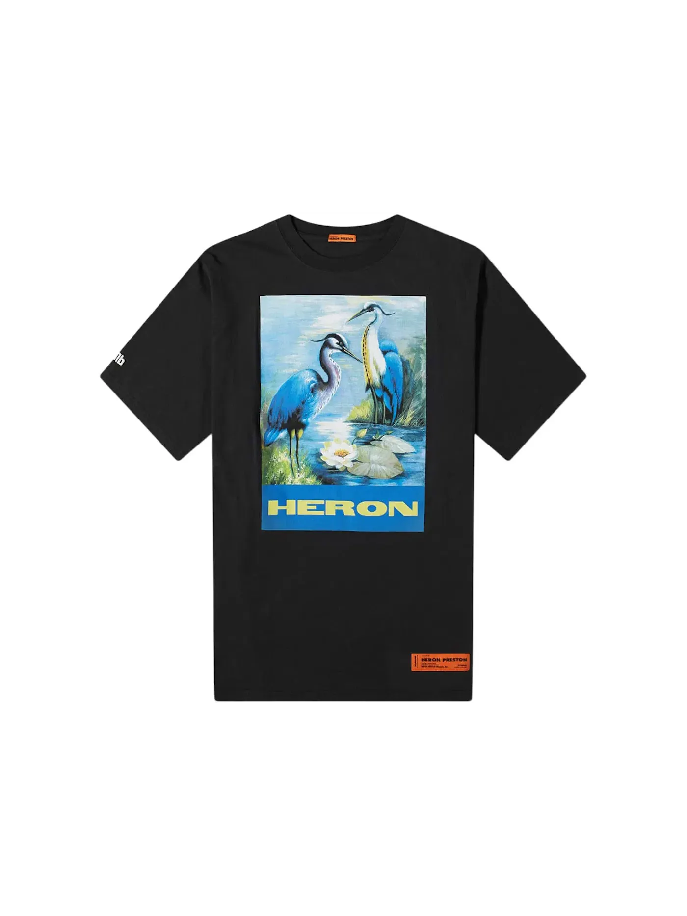 Мужская футболка оверсайз с принтом Heron Print Heron Preston — изображение 1 из 2, черный/синий/мульти