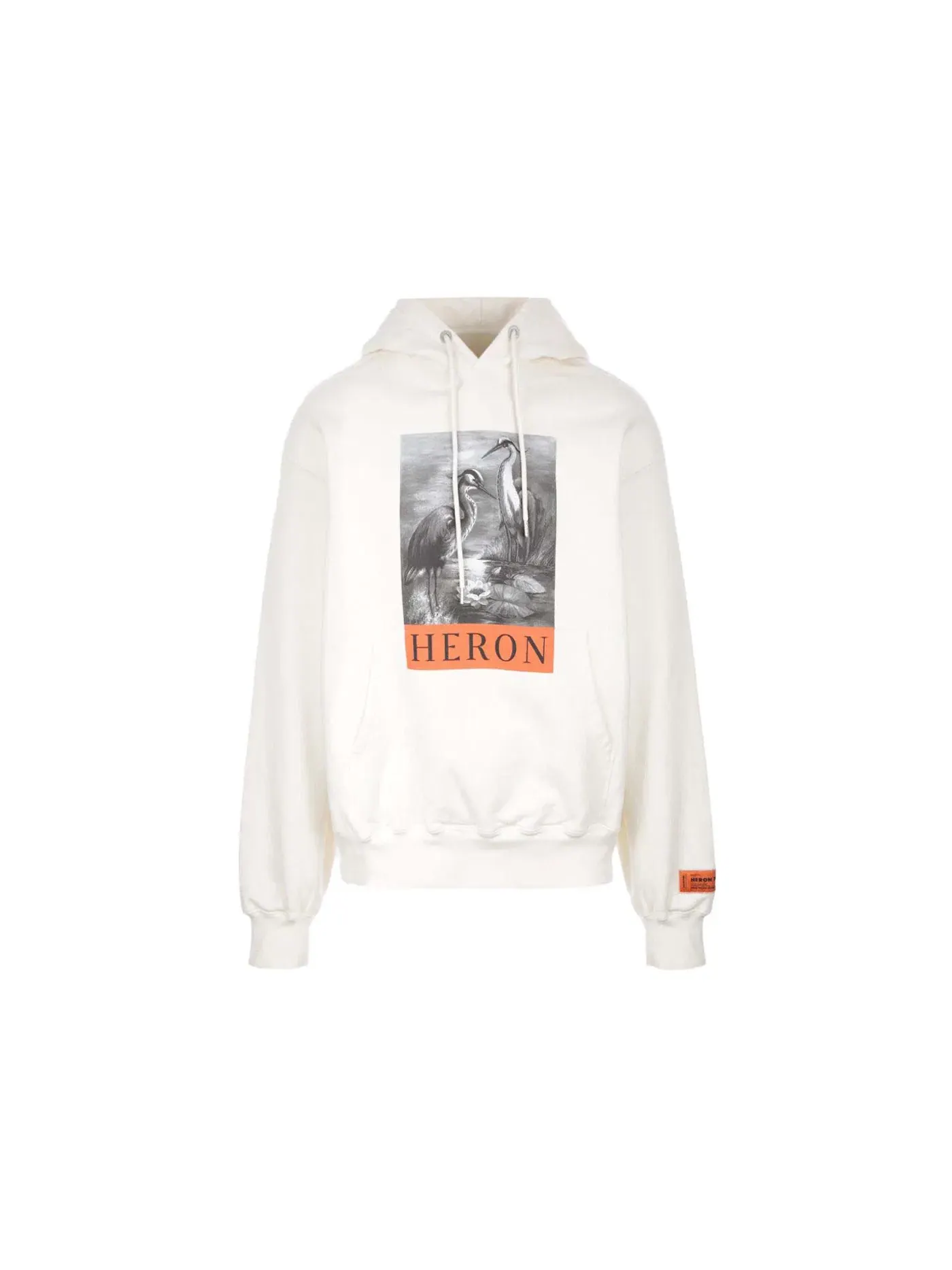 Мужской худи с принтом Heron Preston NF Heron BW Hoodie Heron Preston — изображение 1 из 1, белый/черный