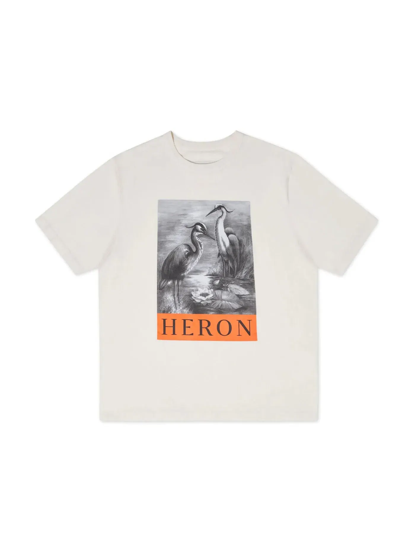 Мужская футболка с принтом Heron Preston NF Heron BW SS T-Shirt — изображение 1 из 2, белый/черный