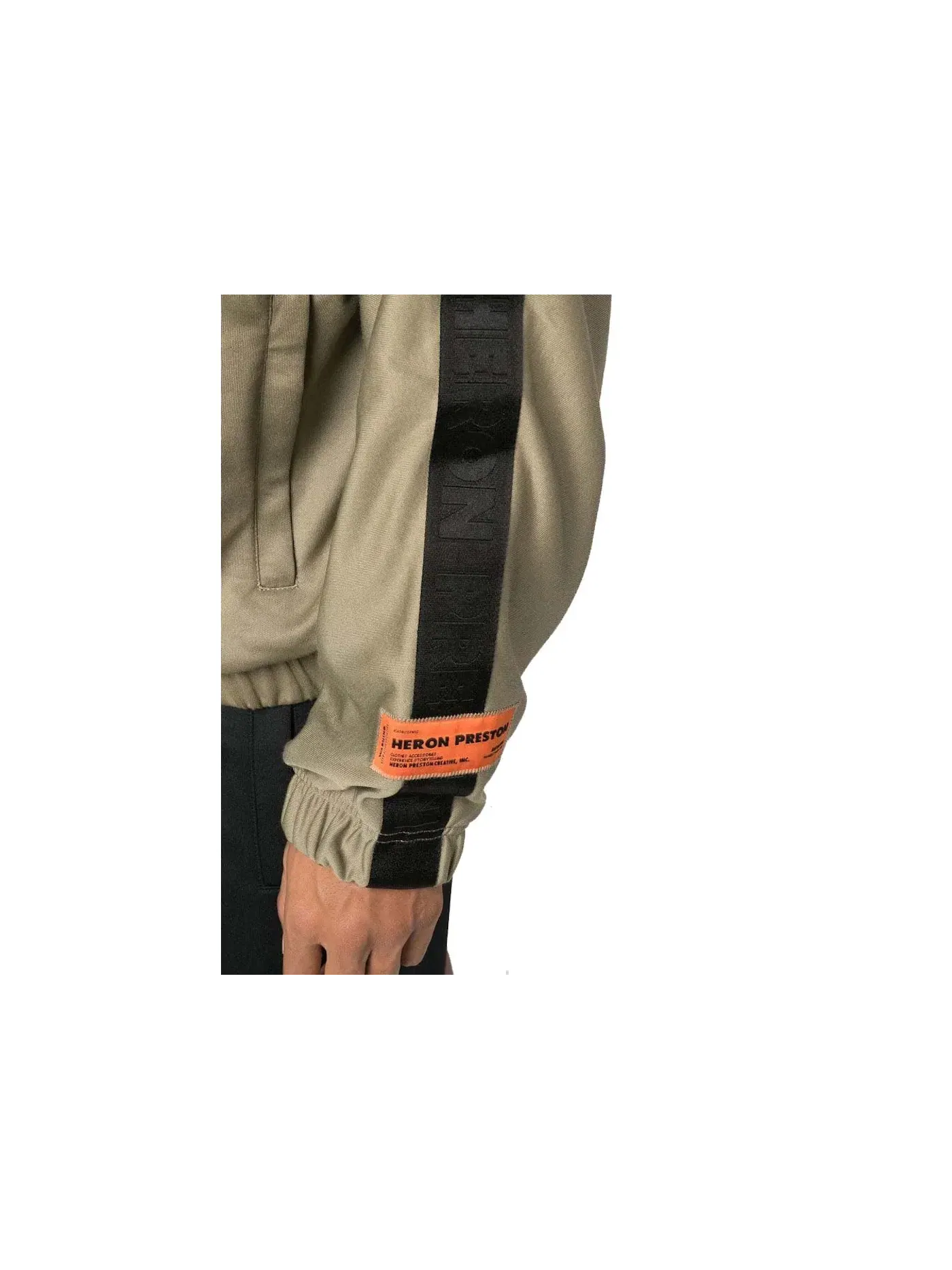 Мужской топ-рубашка с длинным рукавом Heron Preston — изображение 3 из 3, оливковый зеленый