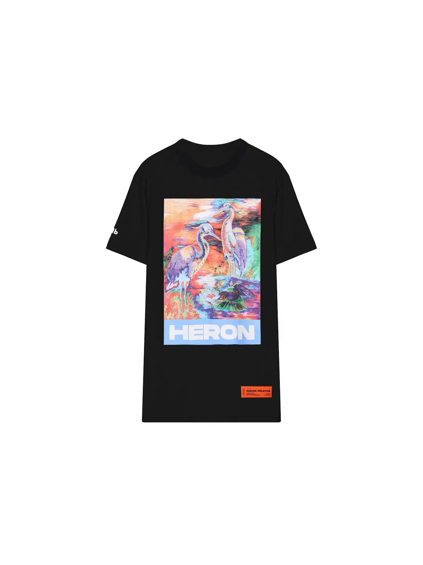 Мужская футболка с принтом Oversized Heron Preston — изображение 1 из 2, черный