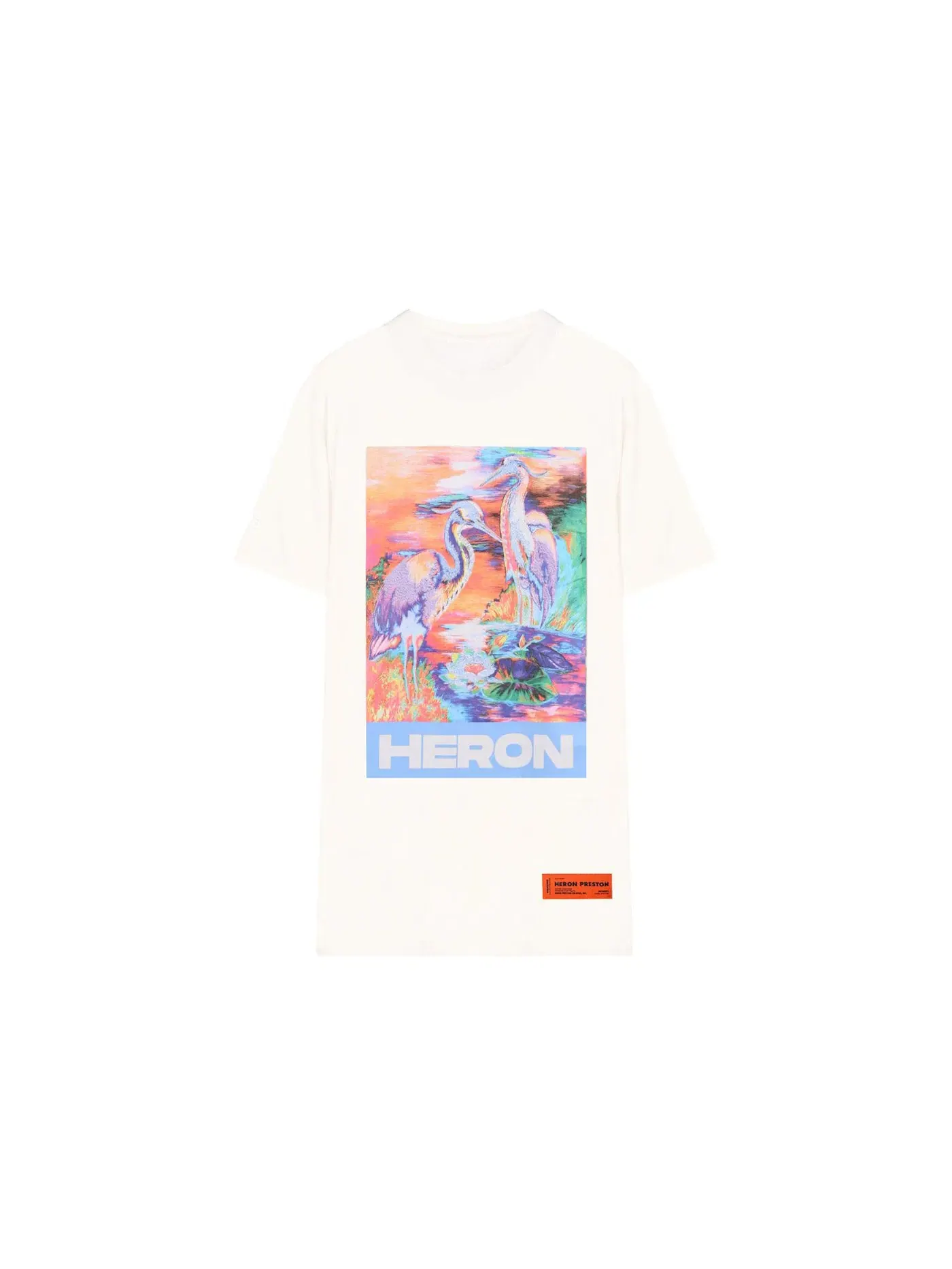 Мужская футболка с принтом Heron Preston — изображение 1 из 1, белый