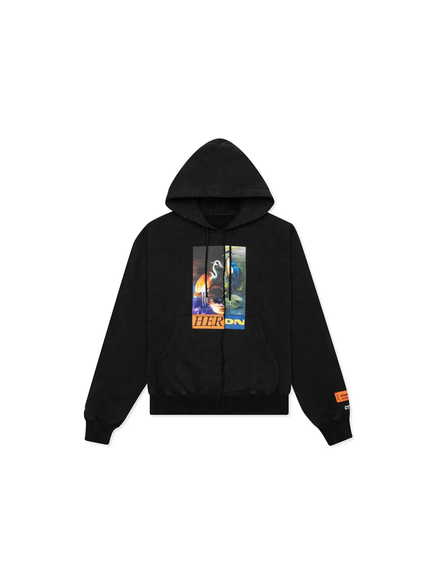 Мужской худи с принтом Split Herons Heron Preston — изображение 1 из 2, черный