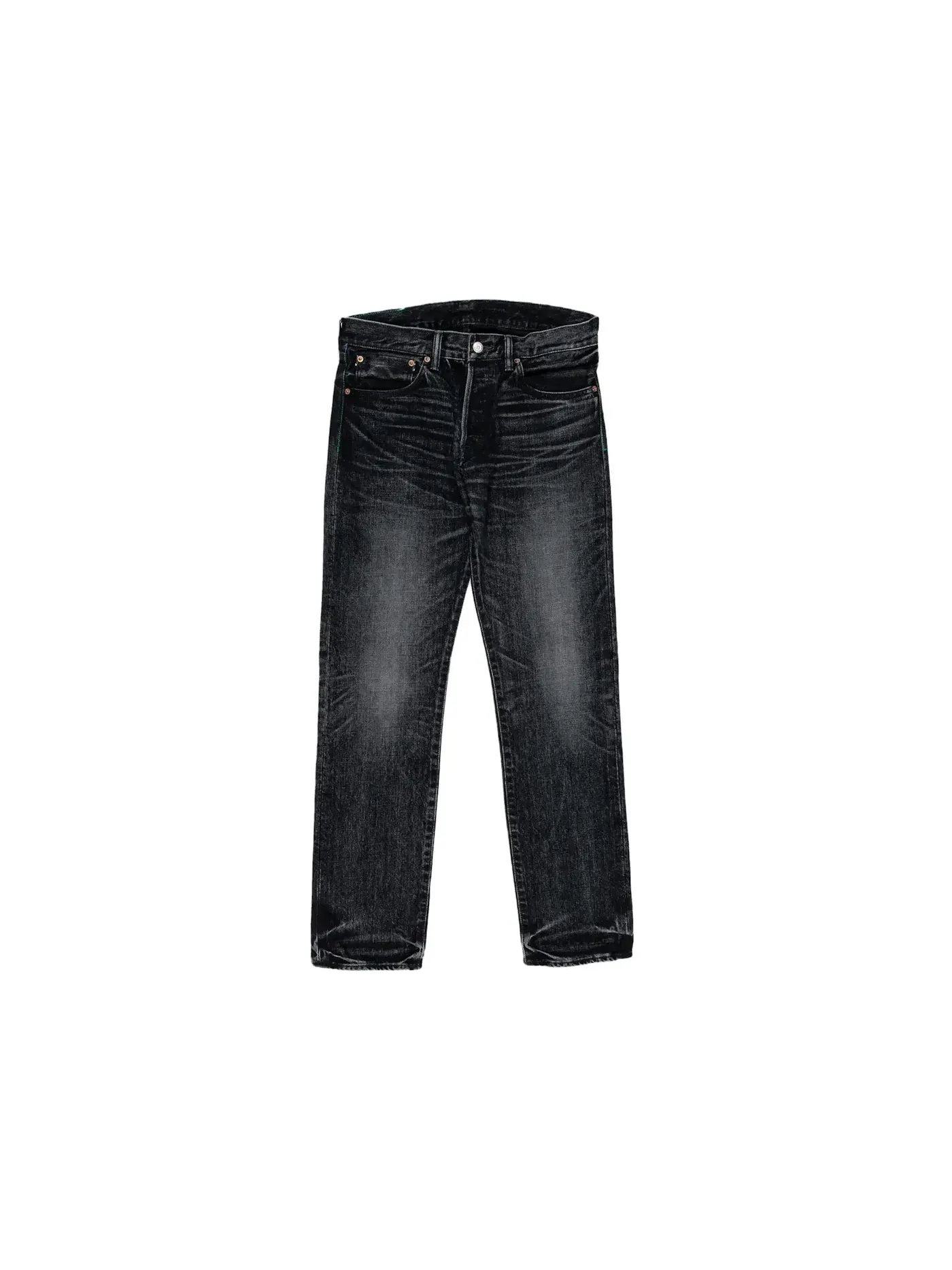 Мужские джинсы с потертостями Denim Hidden NY — изображение 1 из 3, черный