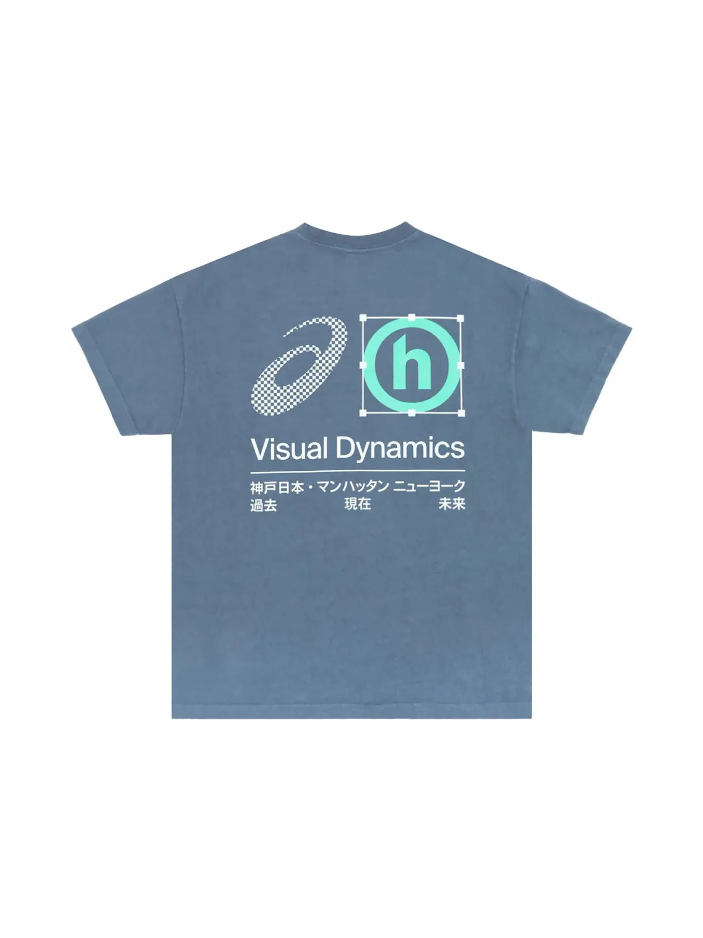 Мужская футболка с принтом Hidden NY x ASICS Visual Dynamics Tee Hidden NY — изображение 1 из 2, синий