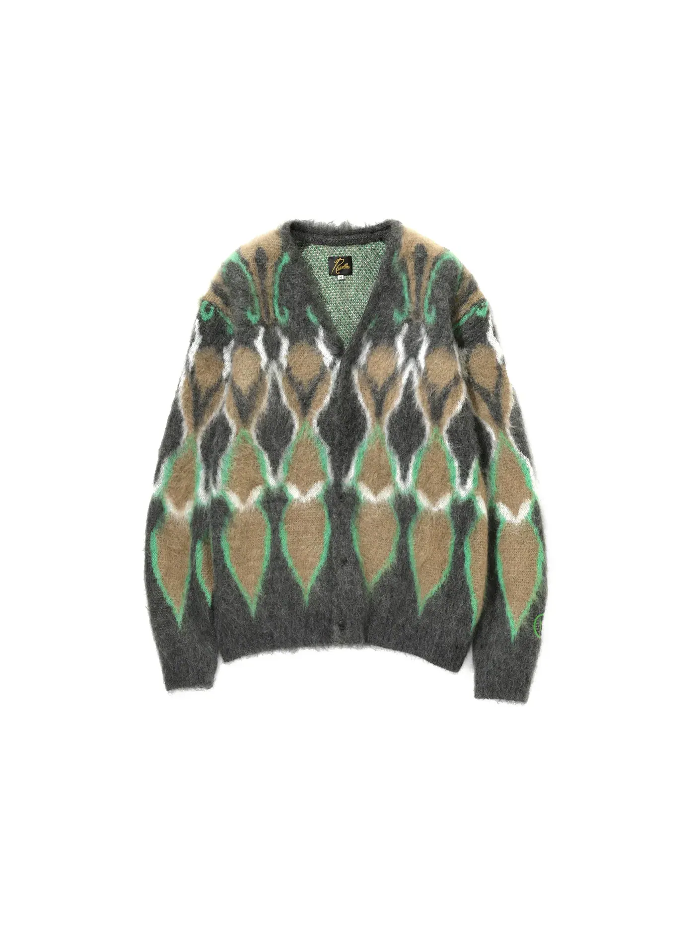 Мужской кардиган из мохера Hidden NY x Needles Cardigan — изображение 1 из 2, темно-серый
