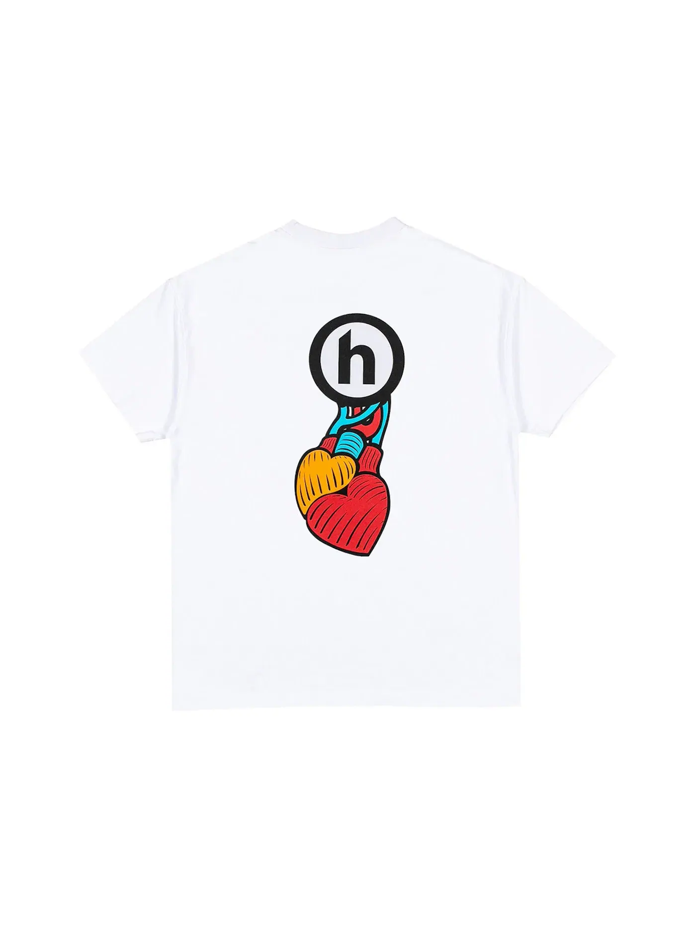 Мужская футболка с принтом Hidden NY x N.E.R.D Heart T-shirt — изображение 1 из 1, белый