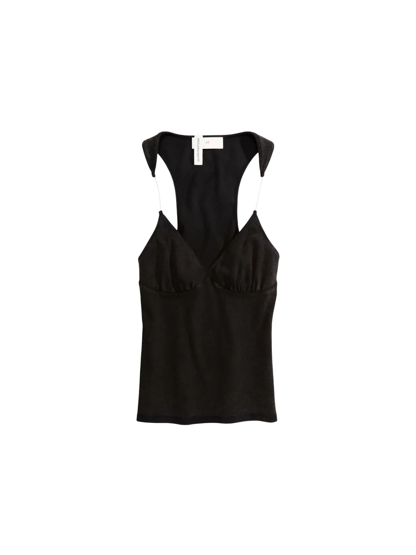 Женский топ на тонких бретелях Ribbed H&M