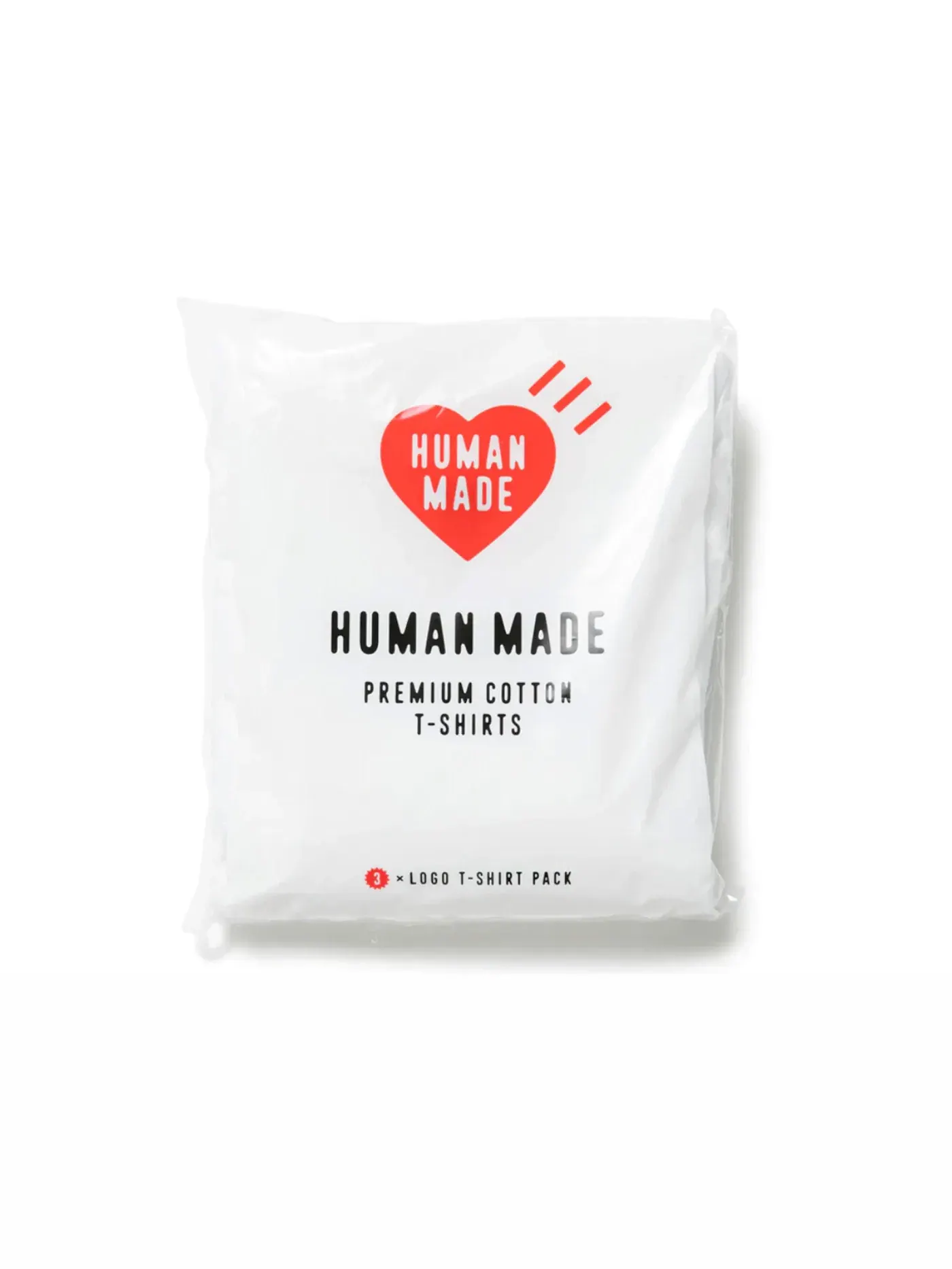 Мужской комплект футболок из 3 штук хлопковый T-Shirt Human Made — изображение 1 из 2, белый