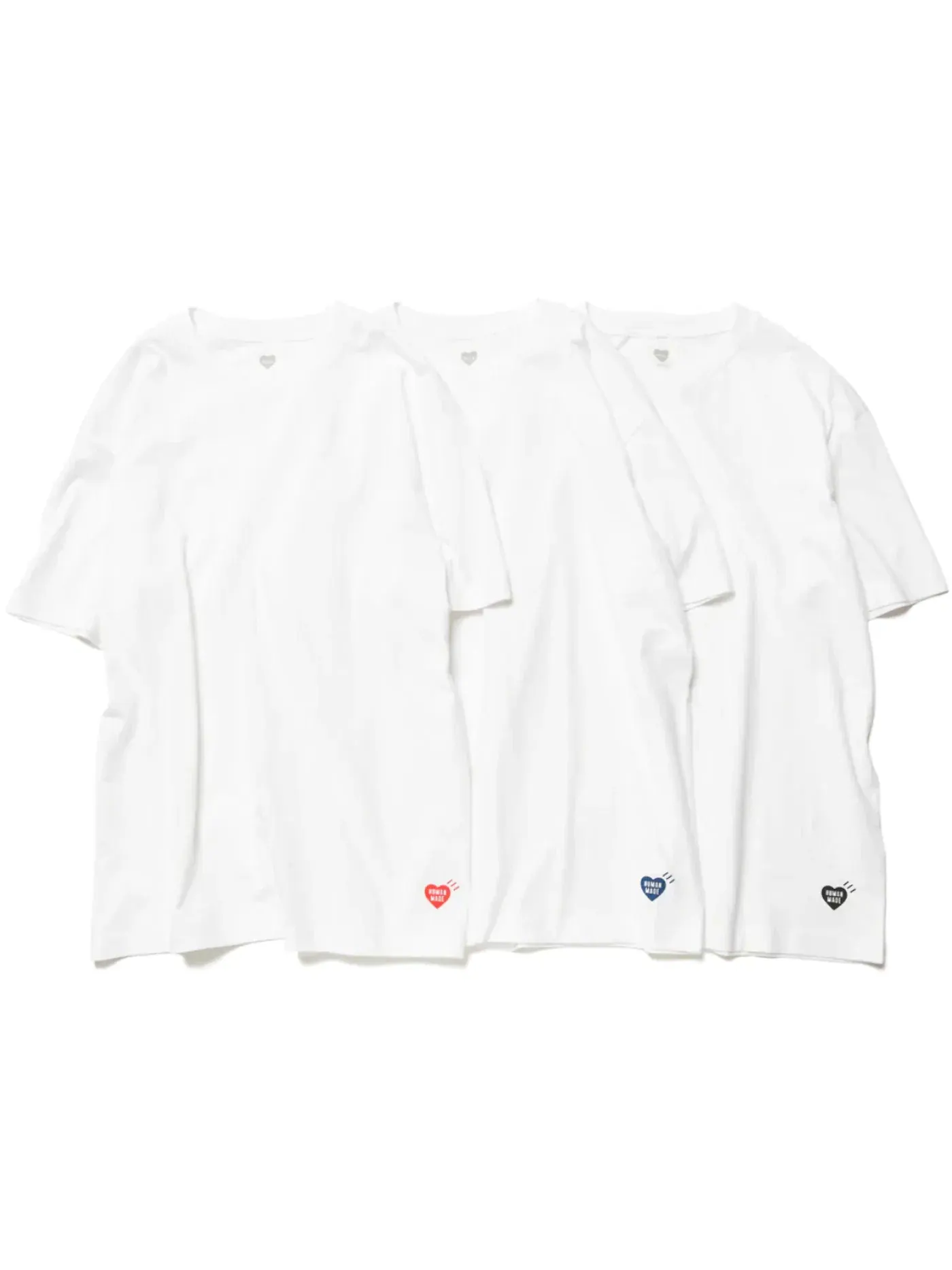 Мужской комплект футболок из 3 штук хлопковый T-Shirt Human Made — изображение 2 из 2, белый