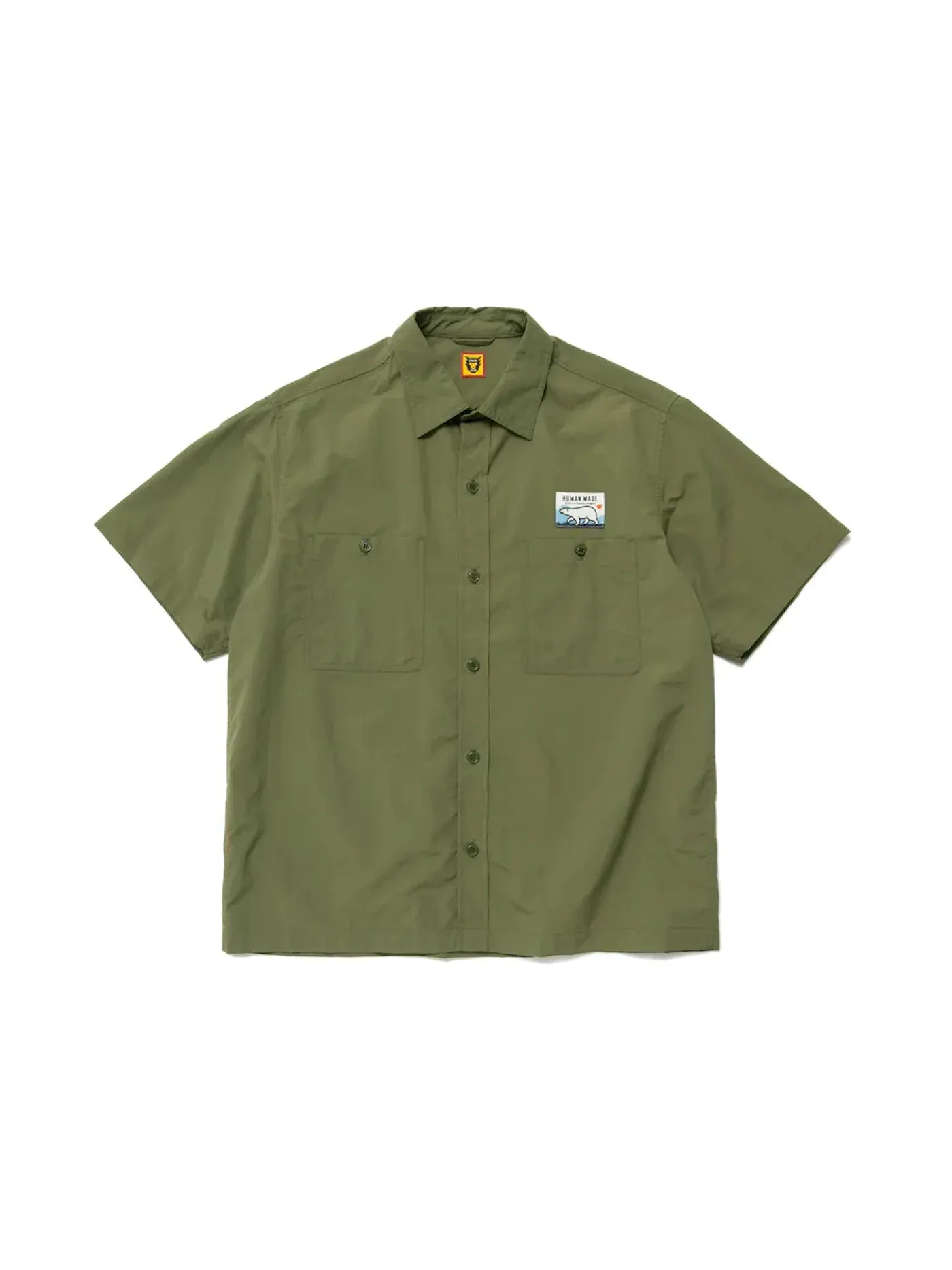 Мужская рубашка с коротким рукавом Human Made, Olivedrab — изображение 1 из 2
