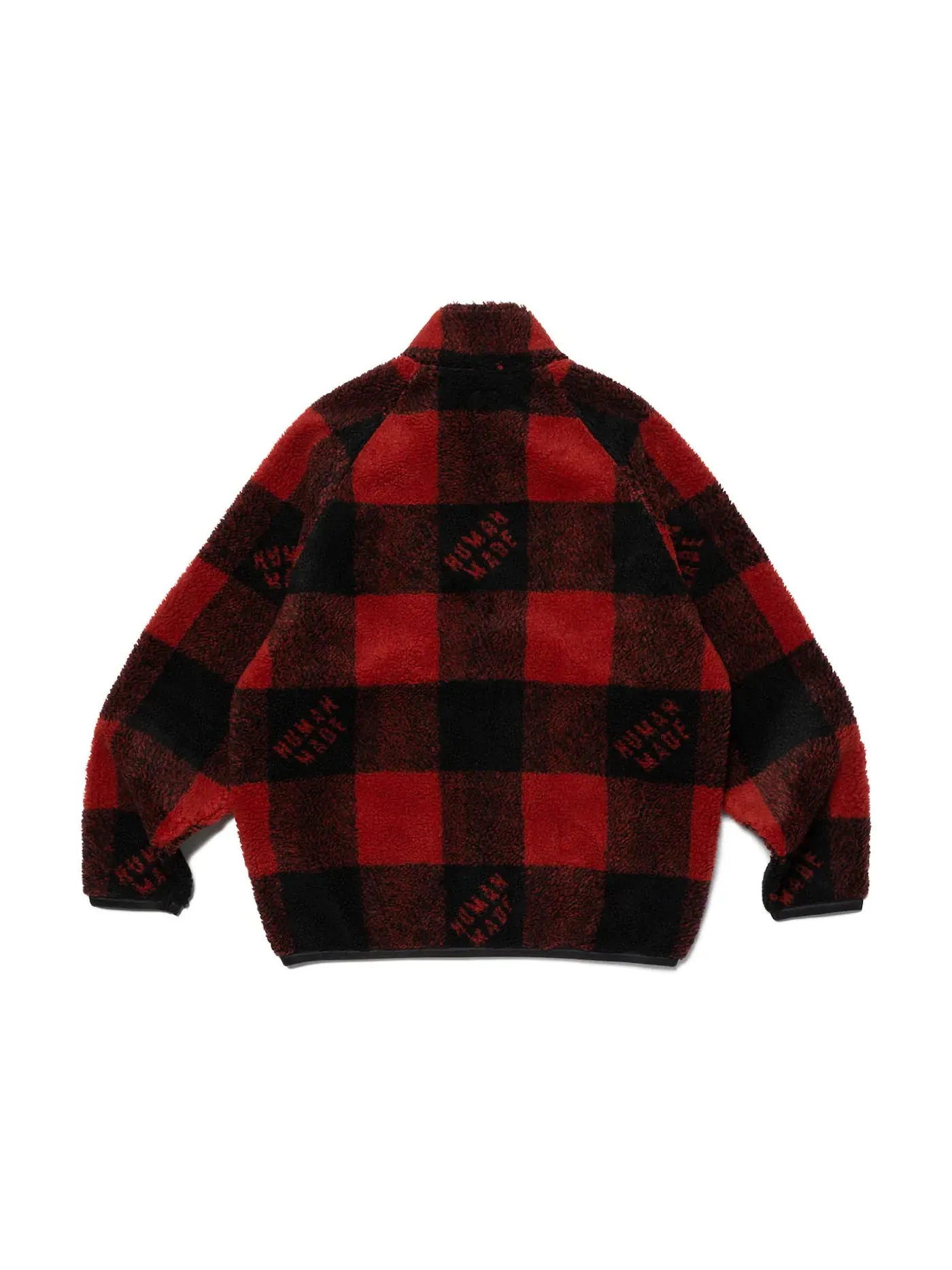 Мужская куртка из флиса с клетчатым принтом Human Made Jacket — изображение 2 из 2, красный