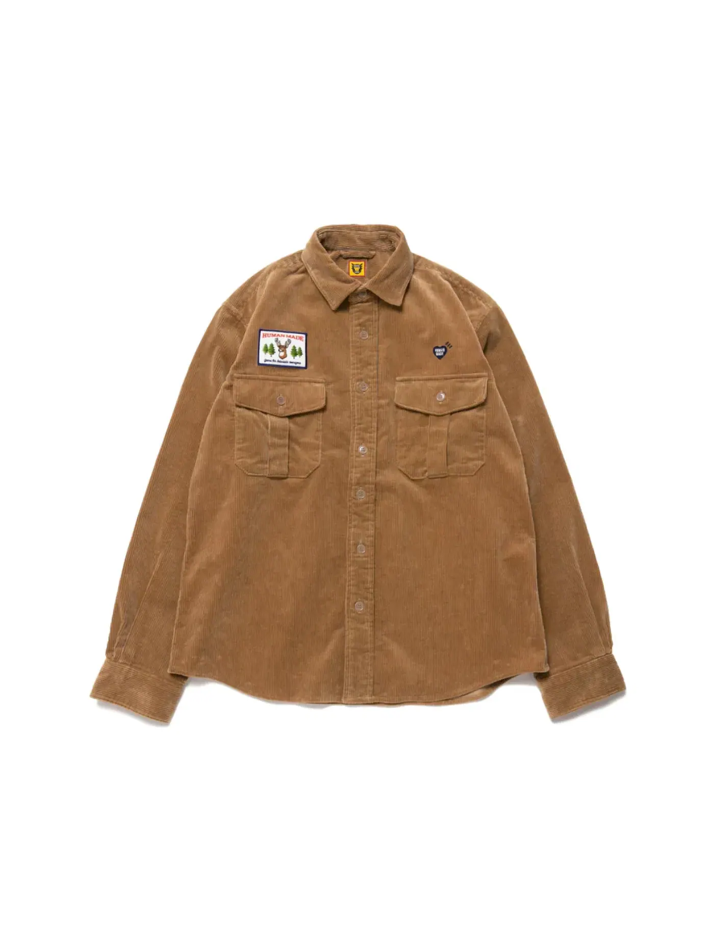 Мужская рубашка из вельвета Workshirt Human Made — изображение 1 из 2, бежевый