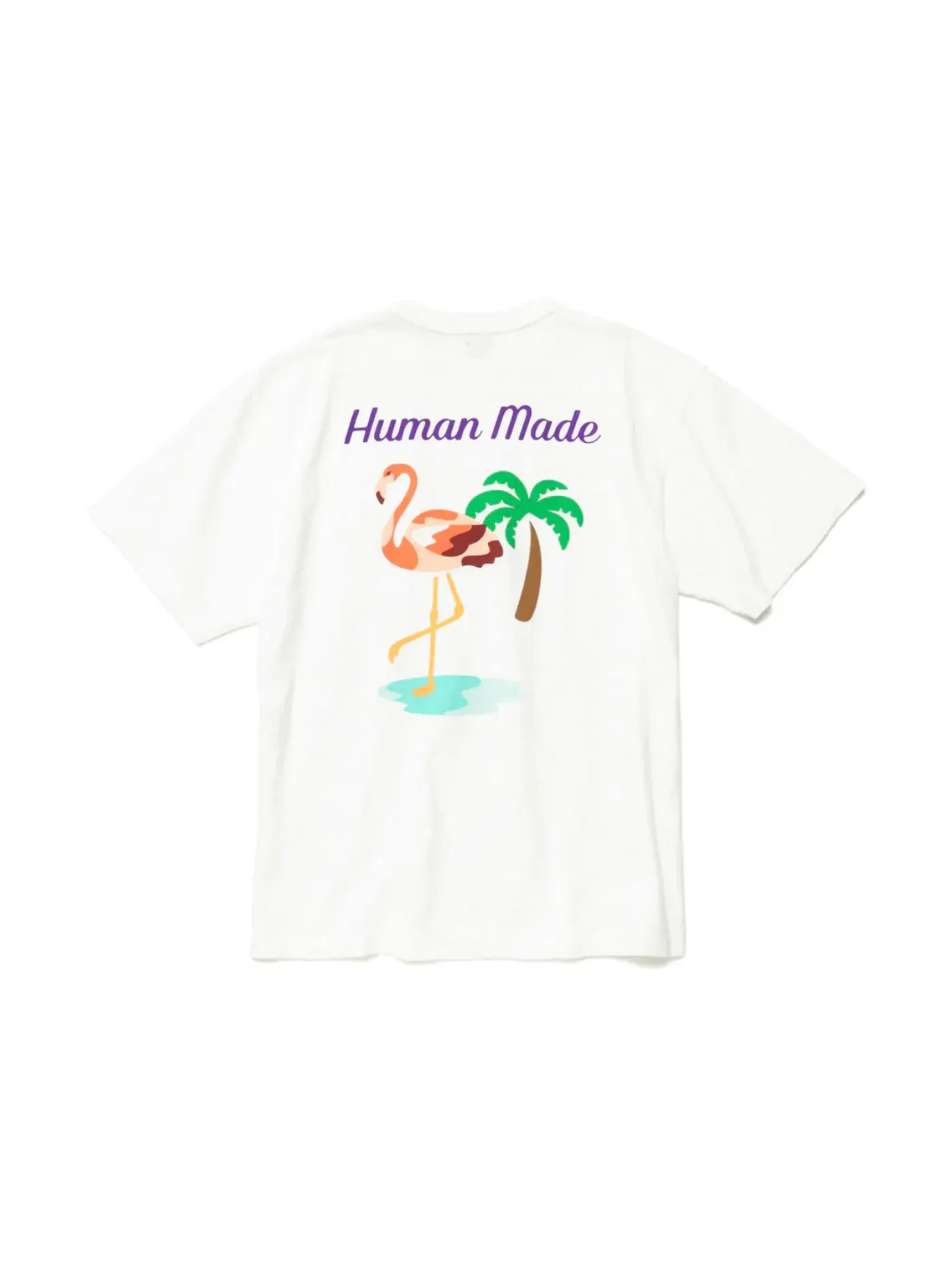 Мужская футболка с принтом Human Made Flamingo Pocket T-Shirt White — изображение 1 из 2
