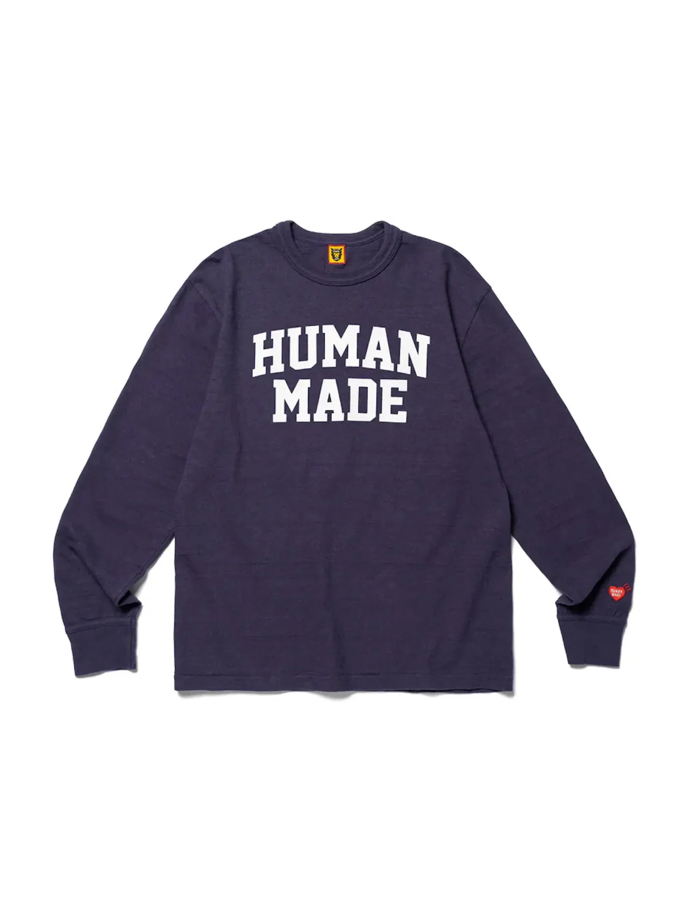 Мужская футболка с длинным рукавом с принтом Human Made — изображение 1 из 2, темно-синий