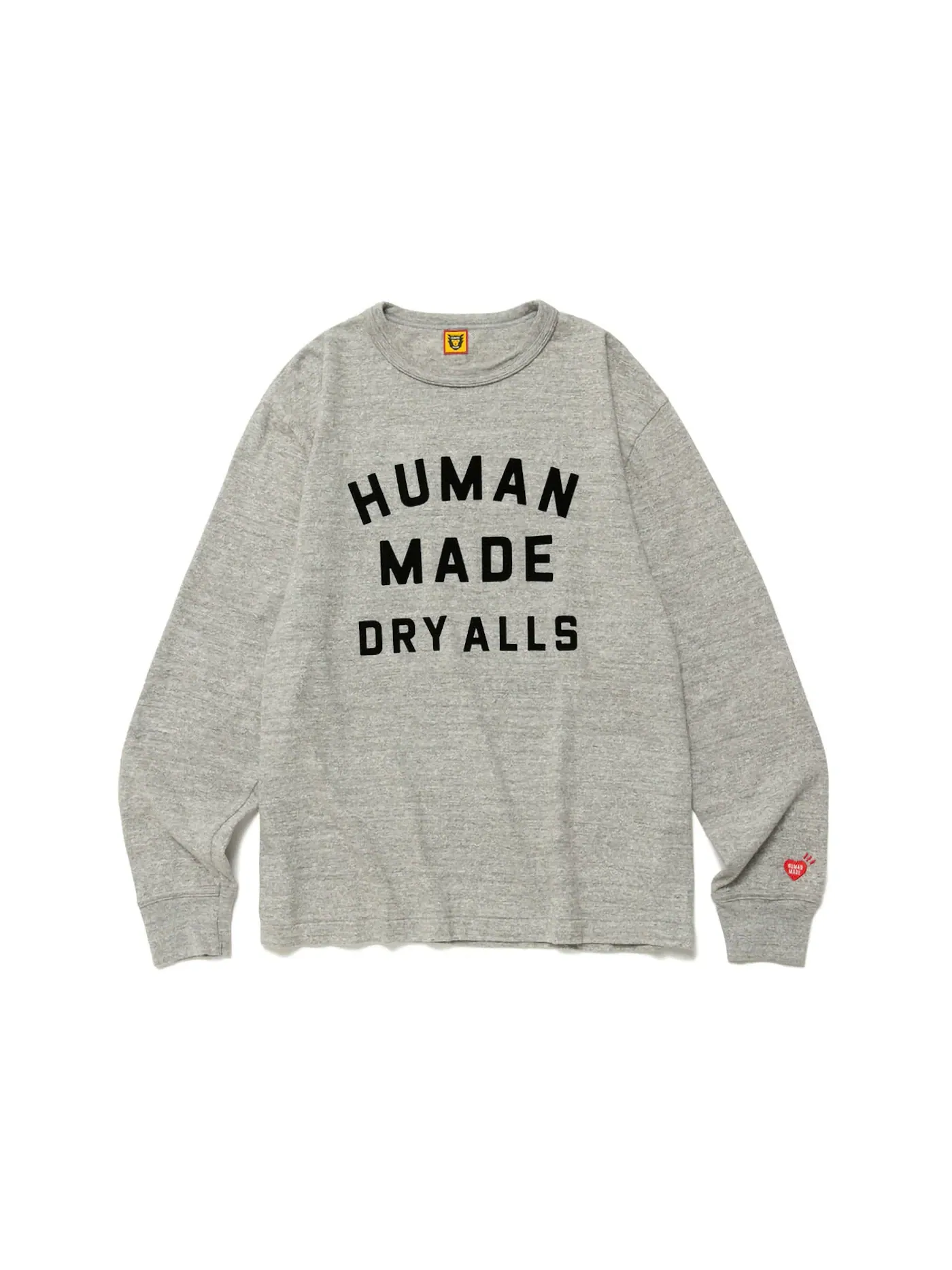 Мужская футболка с длинным рукавом с принтом Human Made — изображение 1 из 2, серый