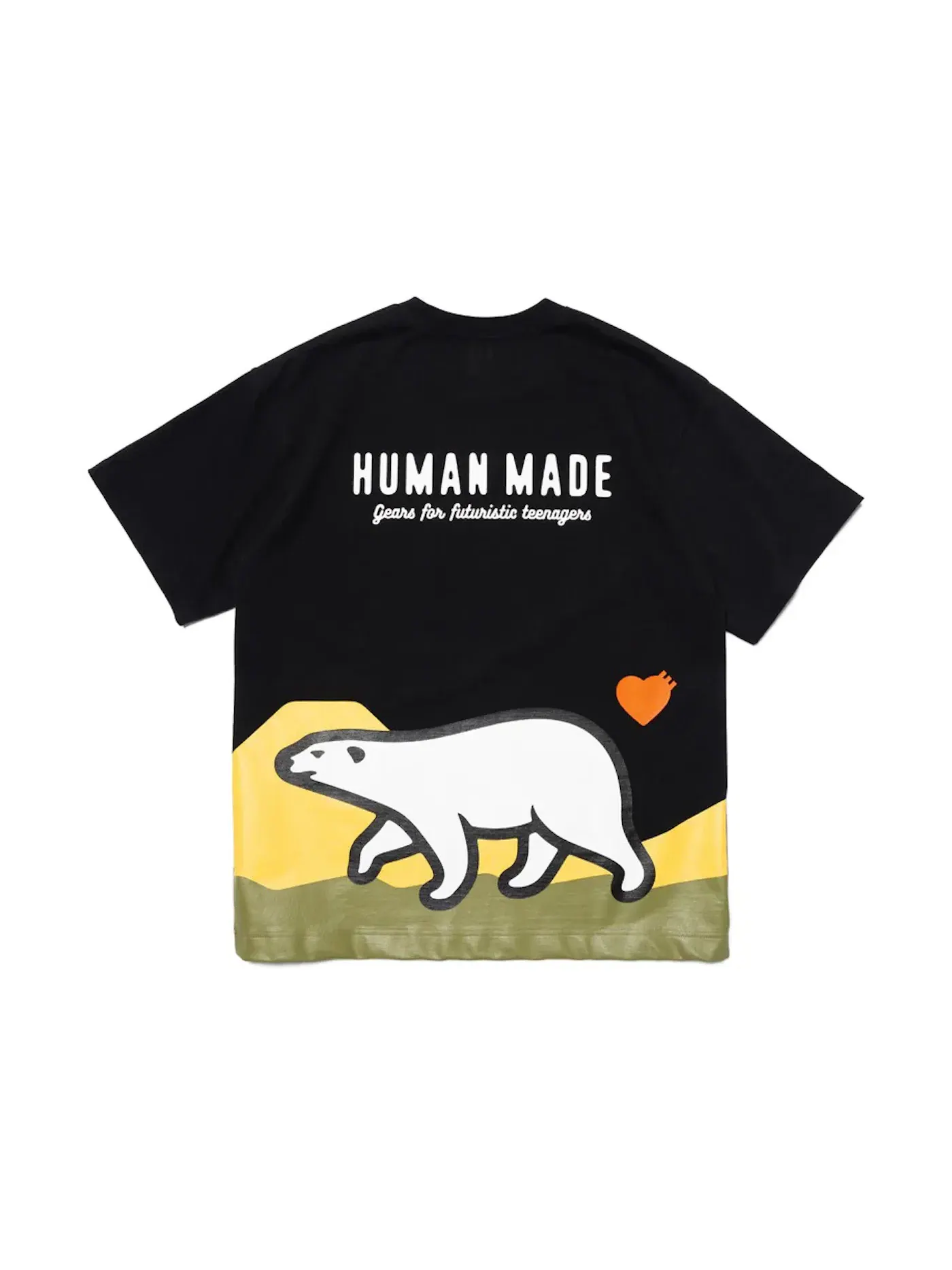 Мужская футболка с принтом Human Made — изображение 2 из 2, черный