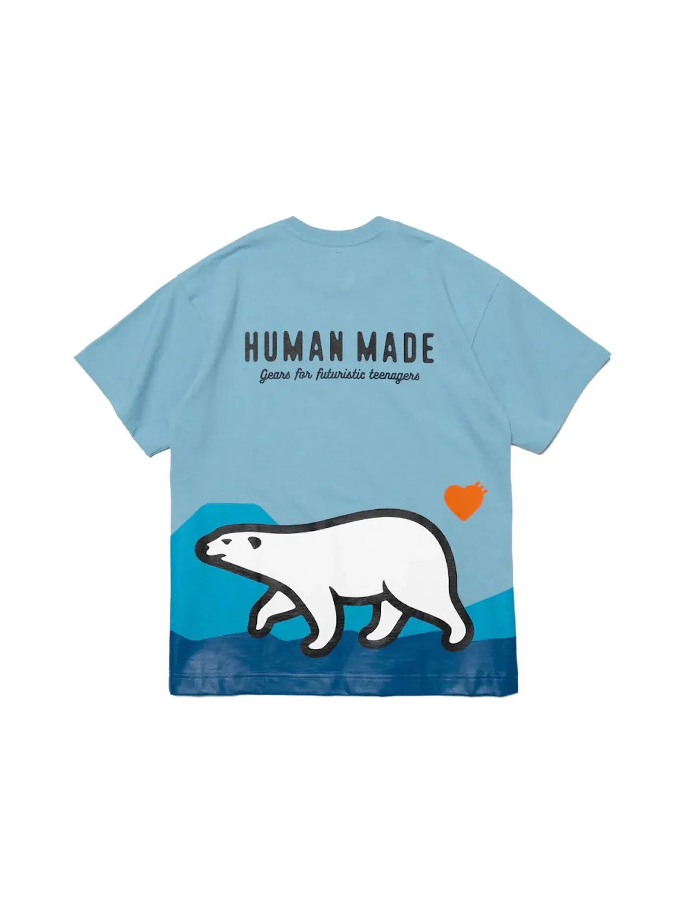 Мужская футболка с принтом Human Made — изображение 2 из 2, синий
