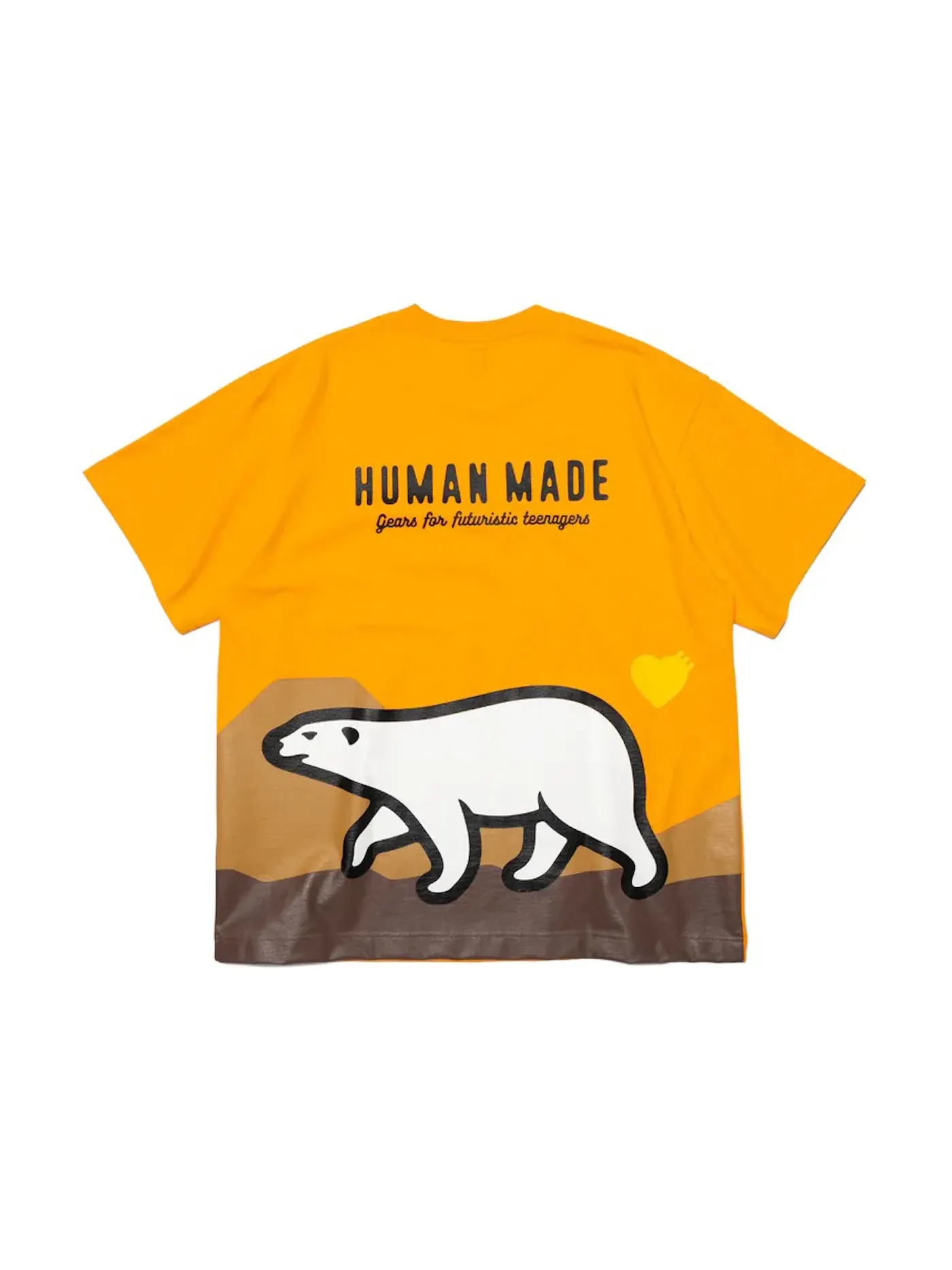 Мужская футболка с принтом Human Made — изображение 2 из 2, желтый