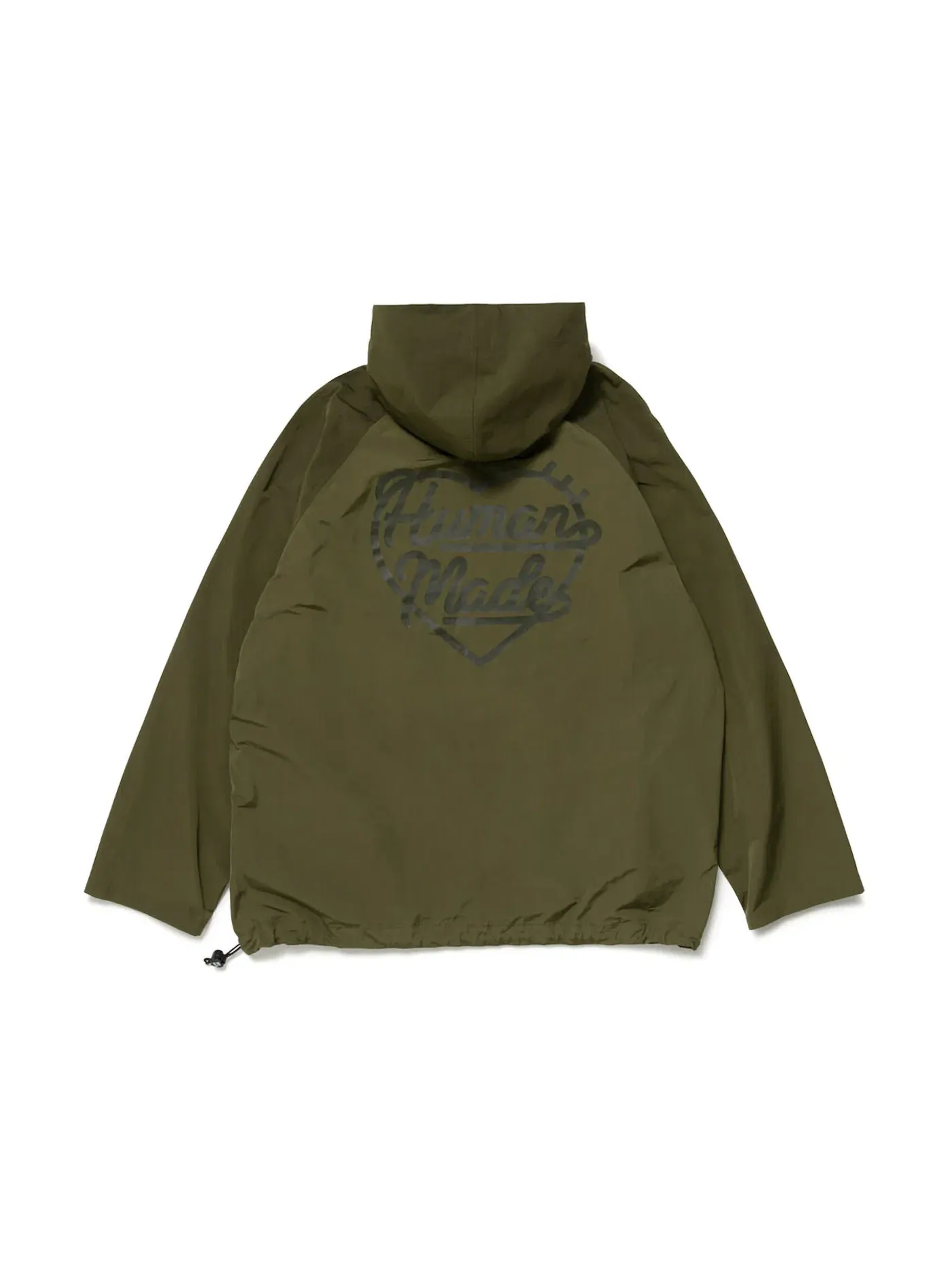 Мужская куртка-анорак полузастегнутая Human Made Jacket — изображение 2 из 2, оливковый