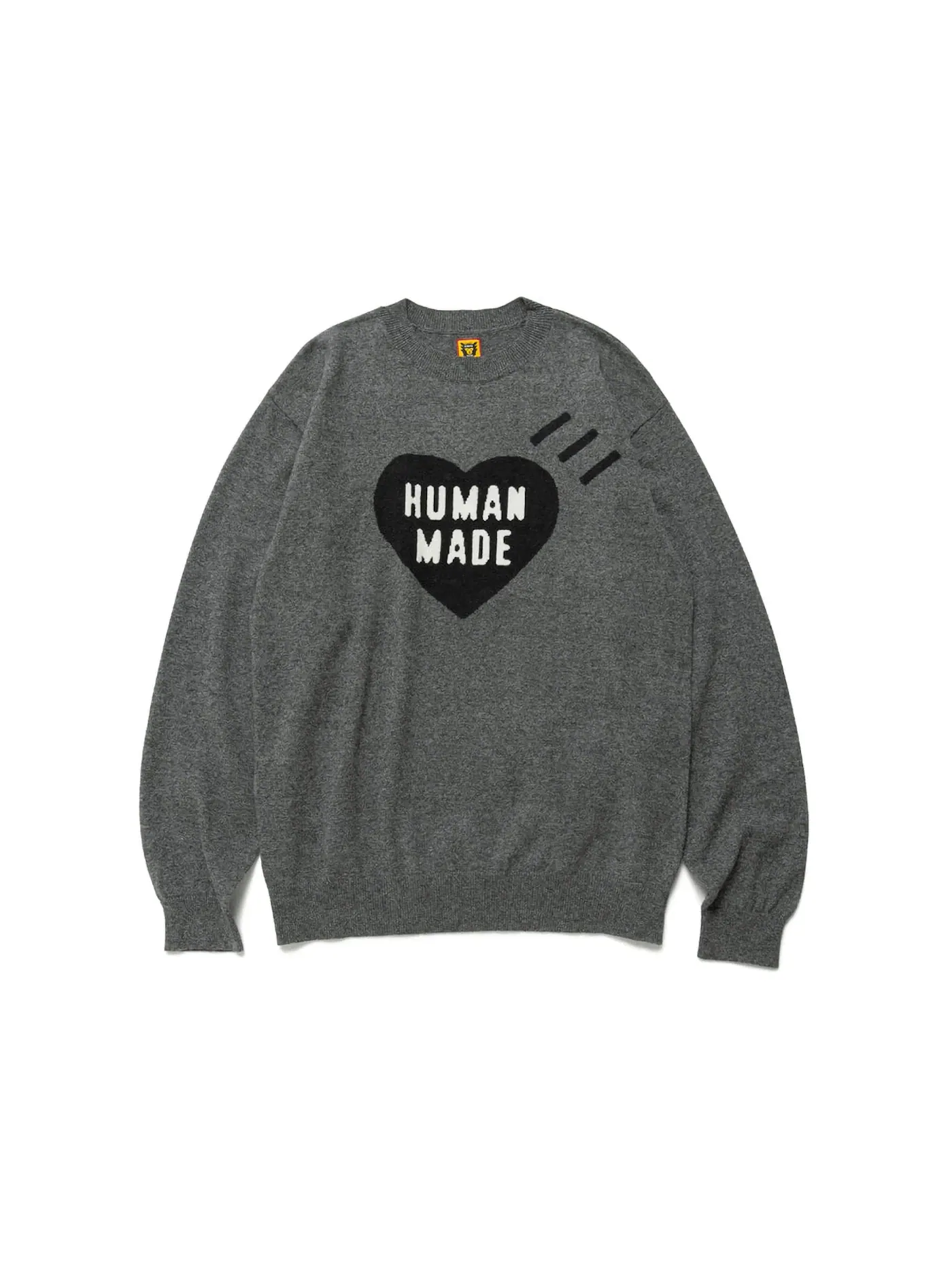 Мужской свитер с длинным рукавом Human Made Sweater — изображение 1 из 2, серый