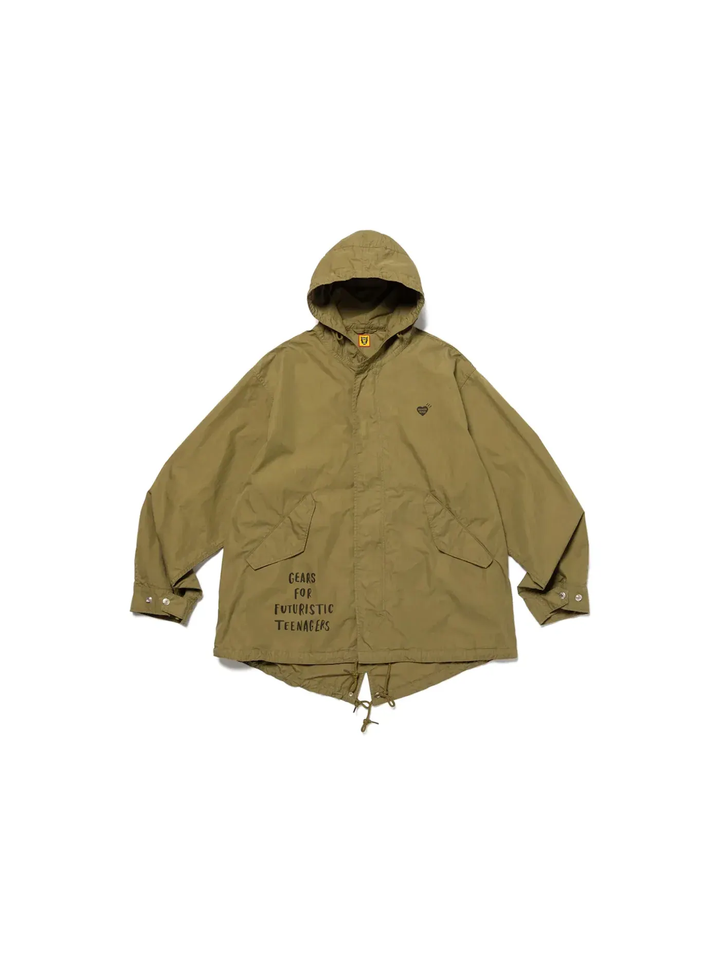 Мужское пальто с капюшоном Coat Human Made, Olivedrab — изображение 1 из 2