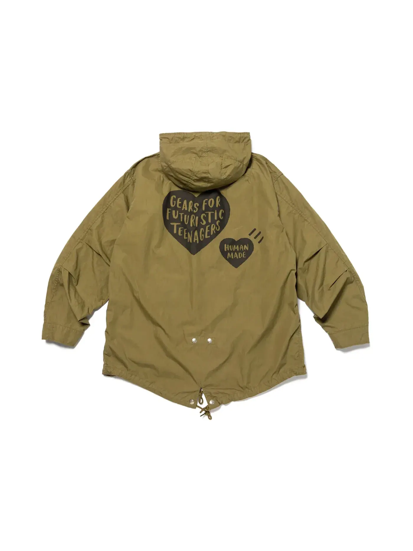Мужское пальто с капюшоном Coat Human Made, Olivedrab — изображение 2 из 2