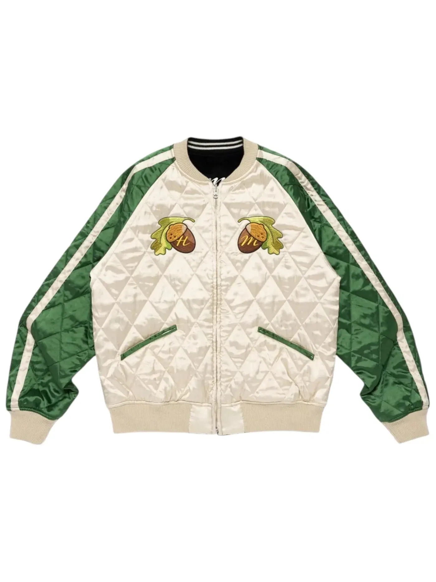 Мужская куртка с вышивкой Human Hope Souvenir Jacket (Reversible) Human Made — изображение 1 из 4, зеленый