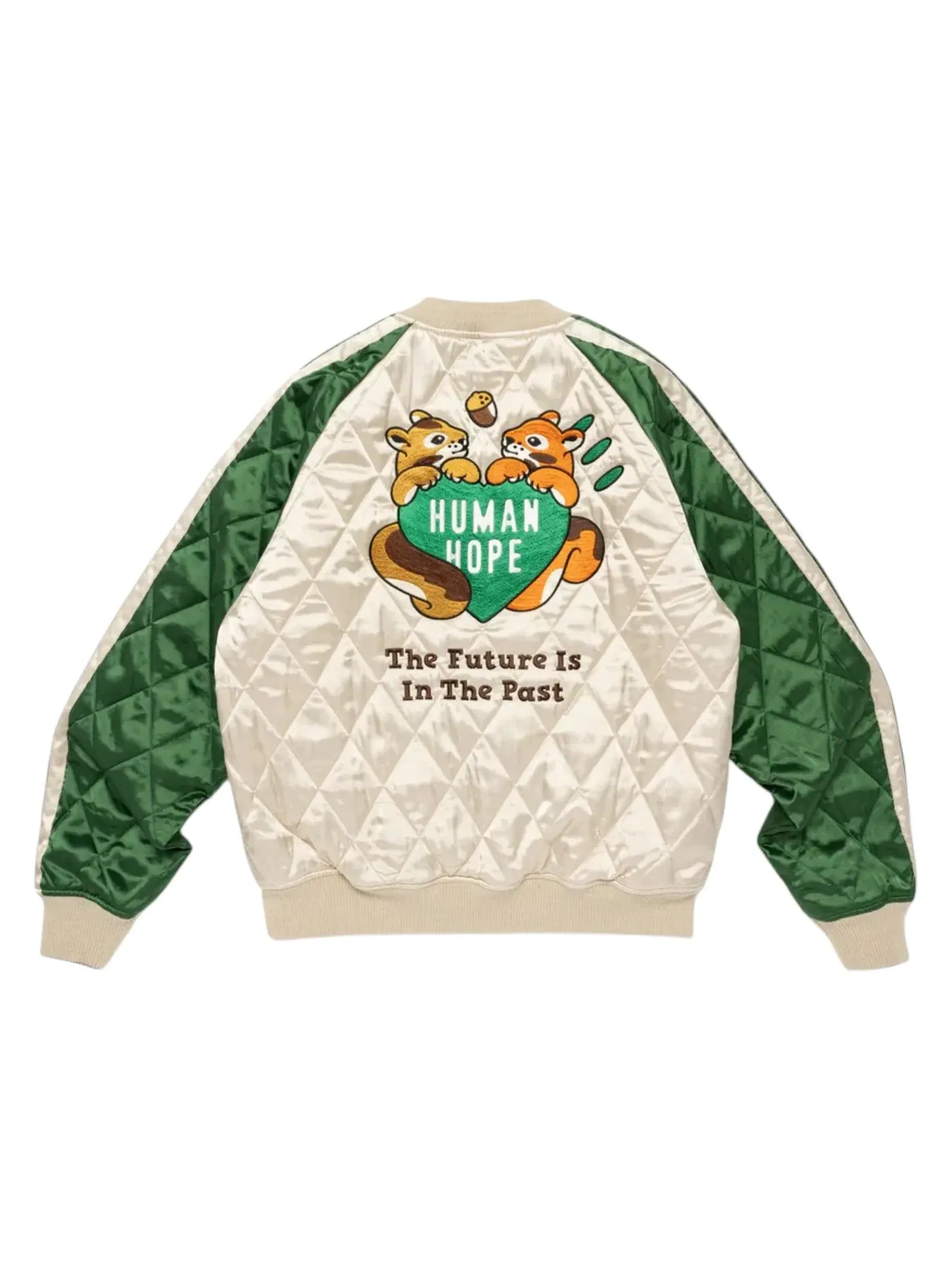 Мужская куртка с вышивкой Human Hope Souvenir Jacket (Reversible) Human Made — изображение 2 из 4, зеленый