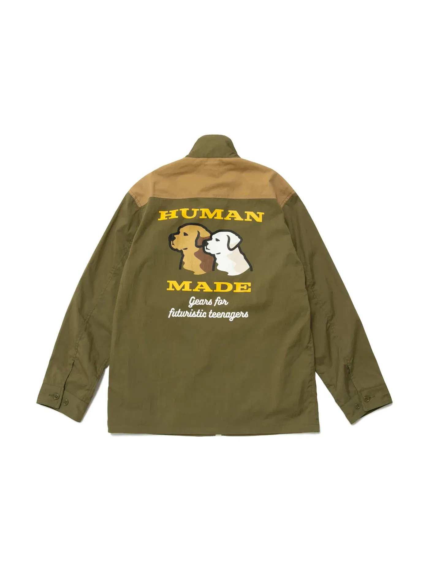 Мужская куртка с принтом Human Made Hunting Graphic Jacket — изображение 1 из 2, оливковый
