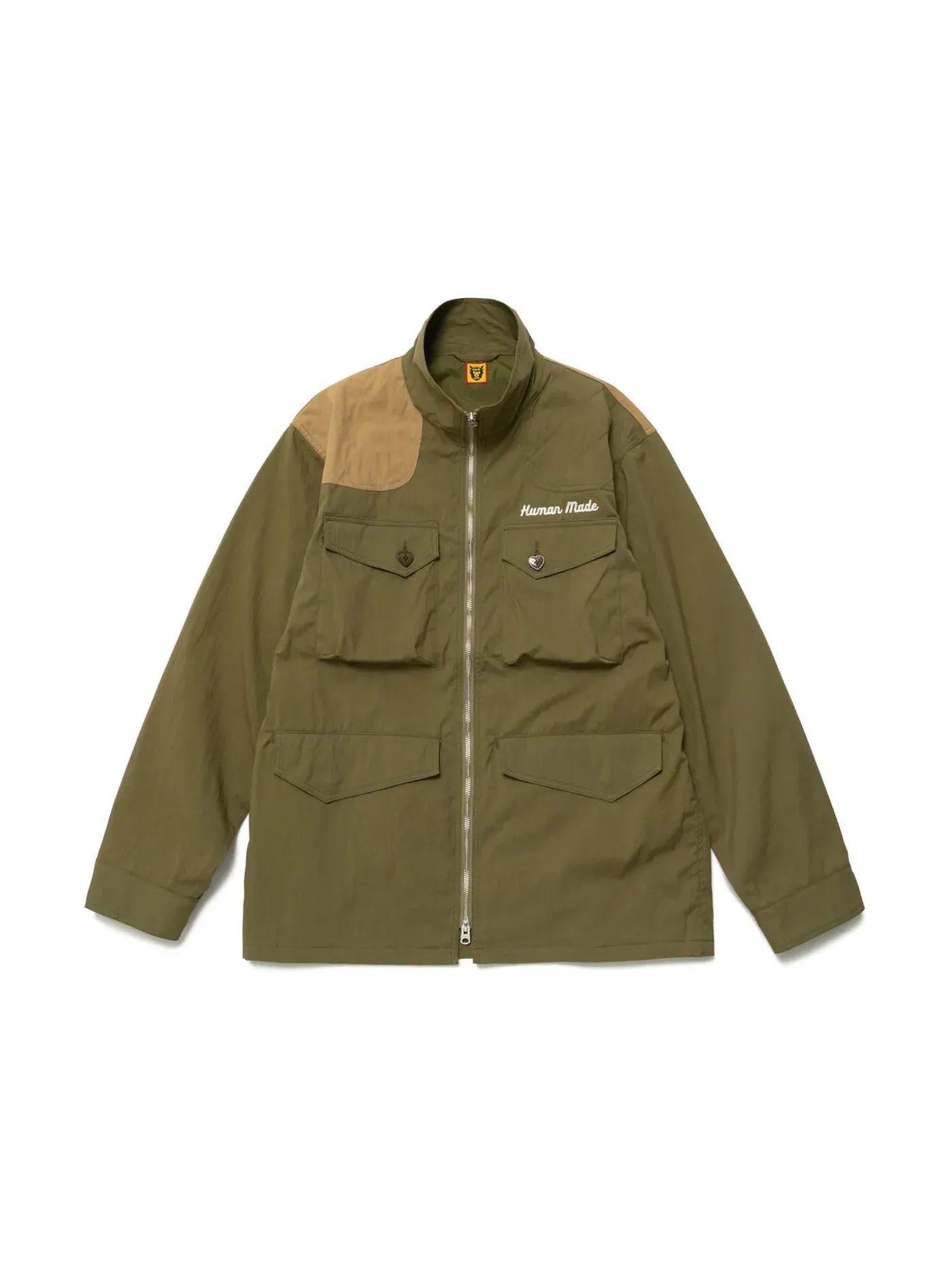 Мужская куртка с принтом Human Made Hunting Graphic Jacket — изображение 2 из 2, оливковый