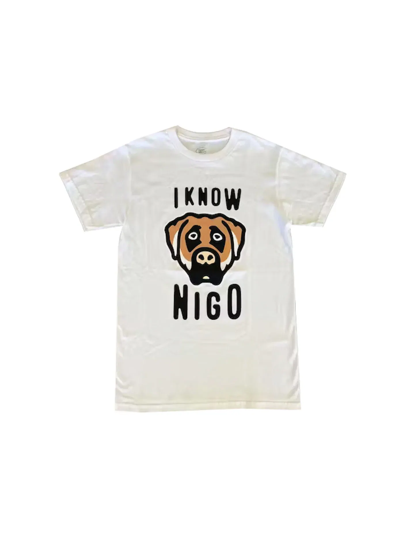 Мужская футболка с принтом Human Made I Know Nigo Doghead NYC Pop-Up Tee — изображение 1 из 1, белый