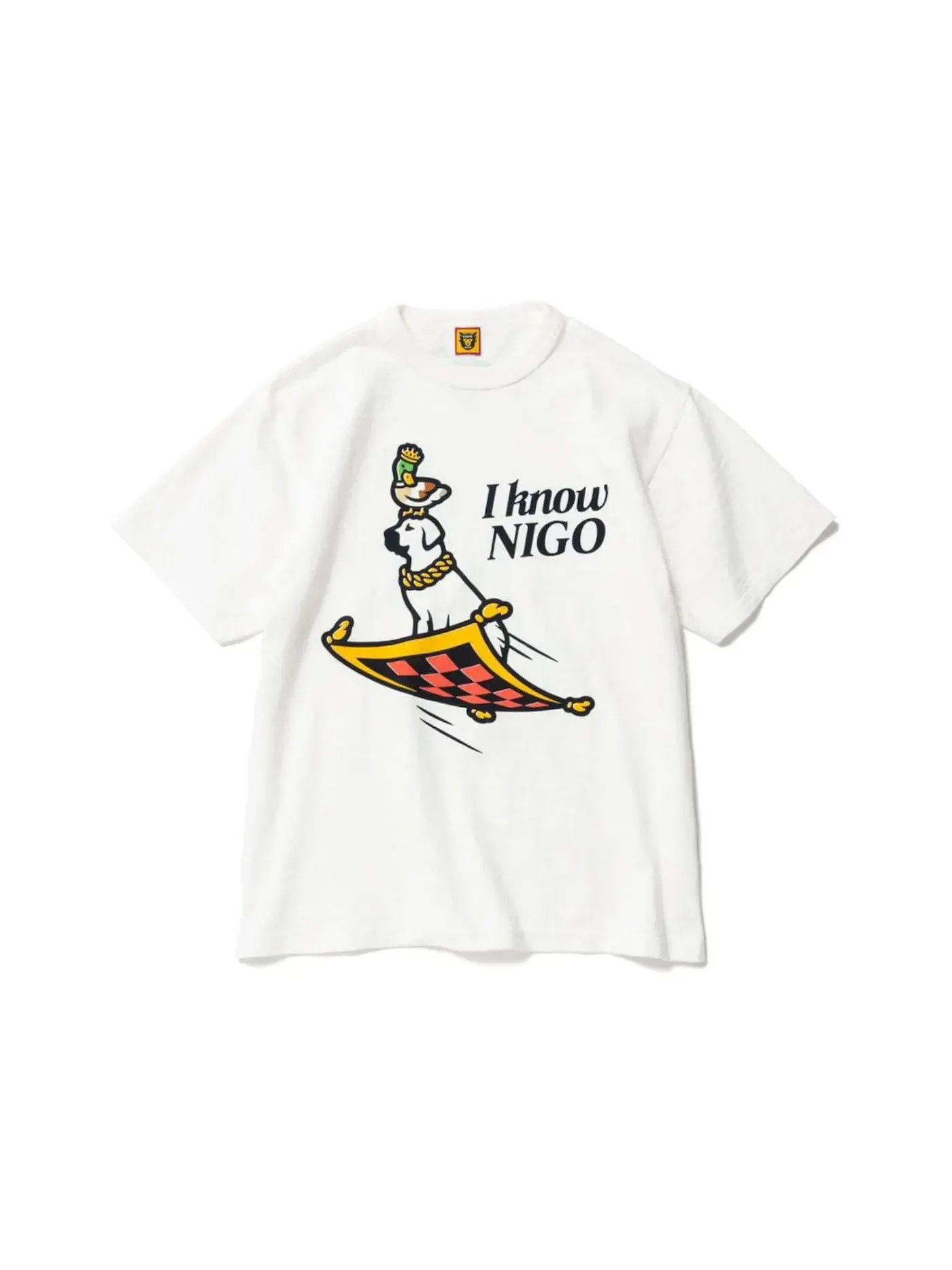 Мужская футболка с принтом Human Made I Know Nigo T-Shirt — изображение 1 из 2, белый