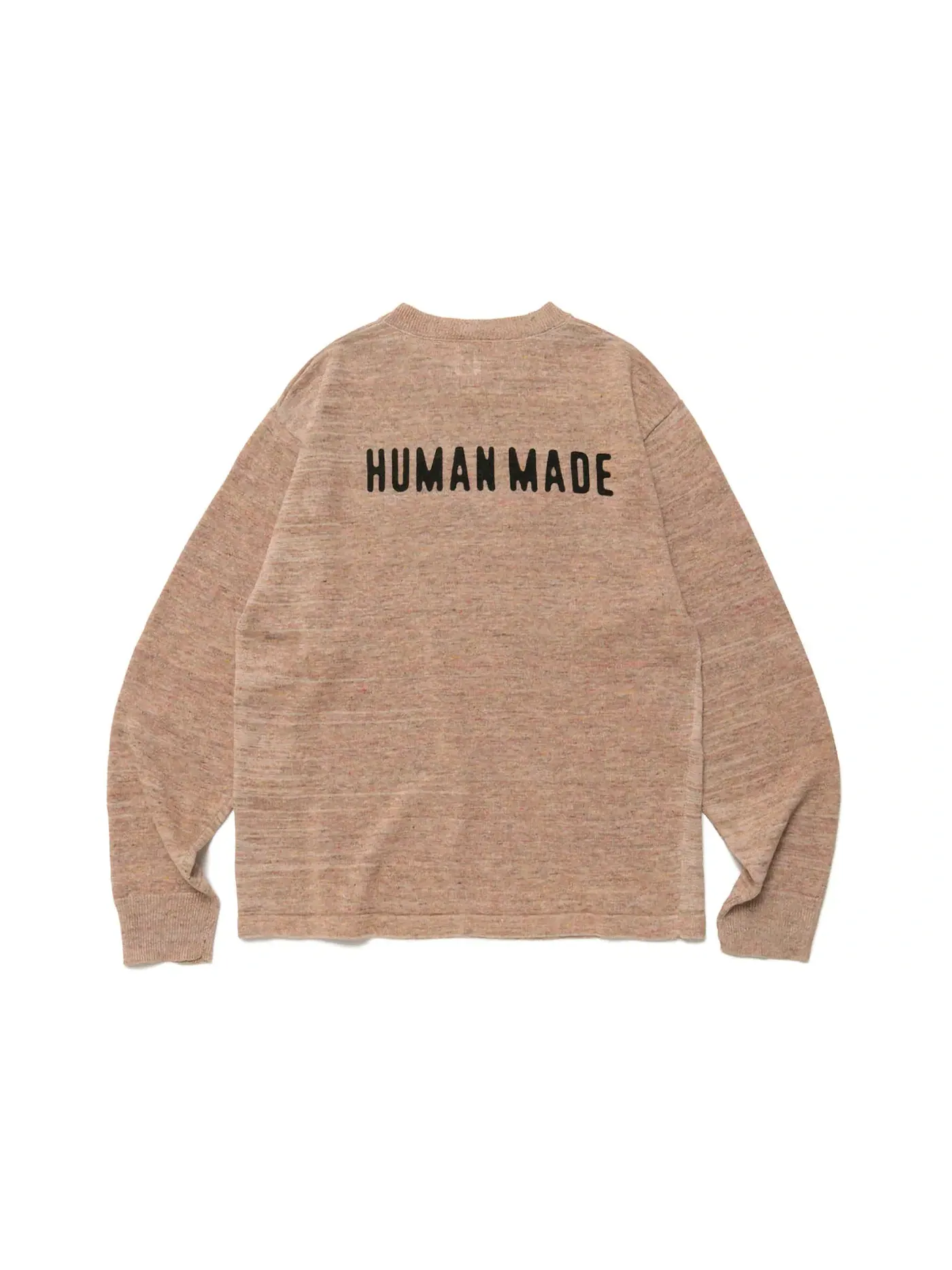 Мужской свитер из смесового льна Sweater Human Made — изображение 2 из 2, розовый