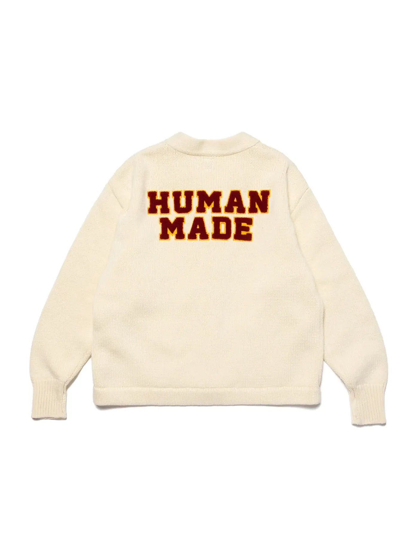 Мужской кардиган из трикотажа с низкой плотностью вязки Low Gauge Knit Cardigan Human Made — изображение 2 из 2, белый