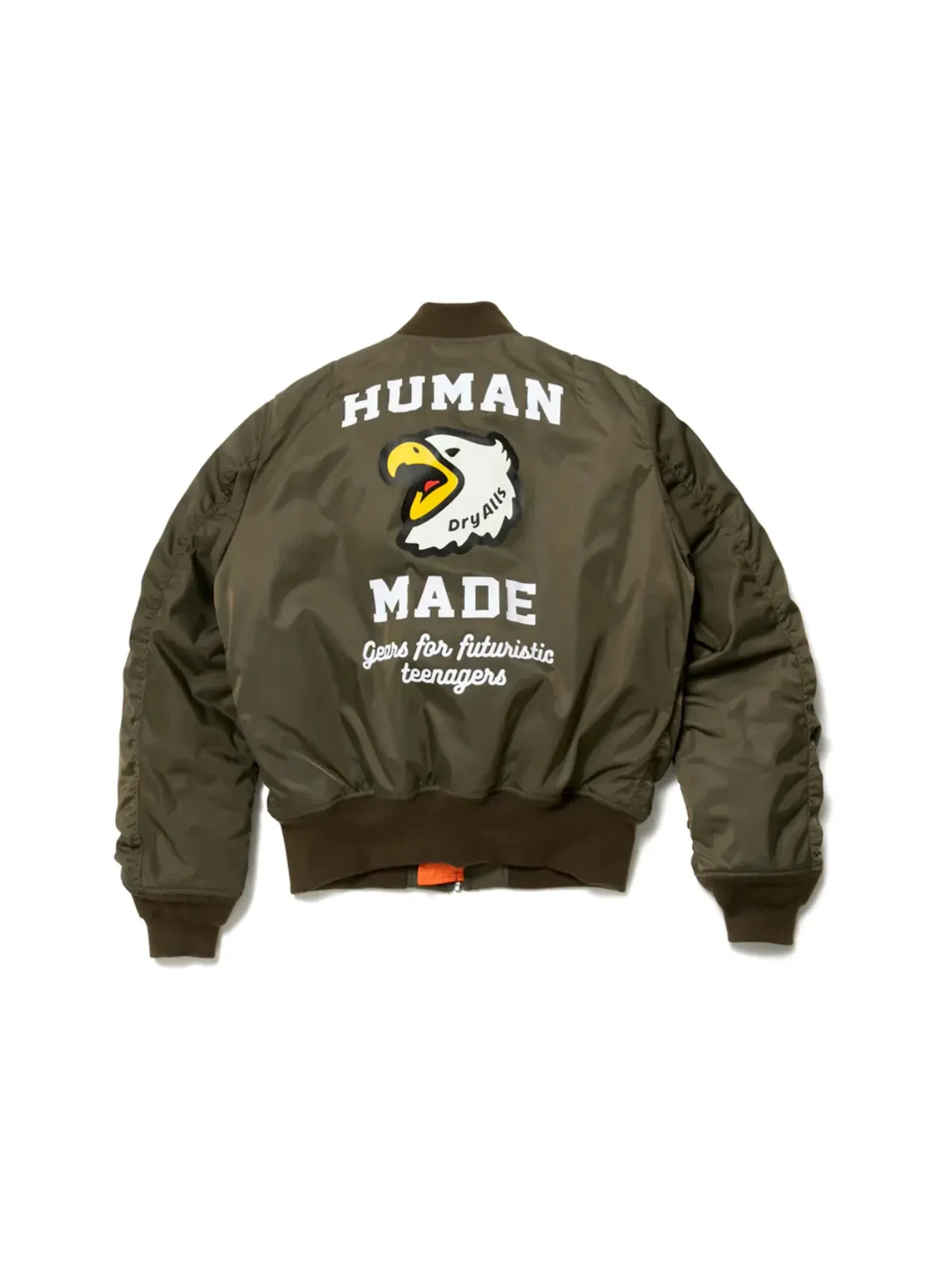 Мужская куртка-бомбер с длинным рукавом MA-1 Jacket Human Made — изображение 1 из 2, оливковый
