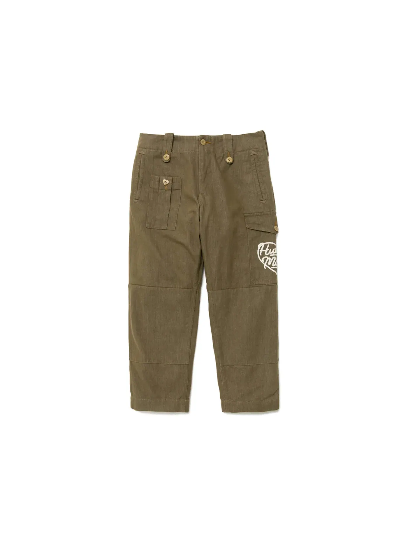 Мужские джинсовые карго-брюки Military Denim Cargo Pants Human Made, Olivedrab — изображение 1 из 2