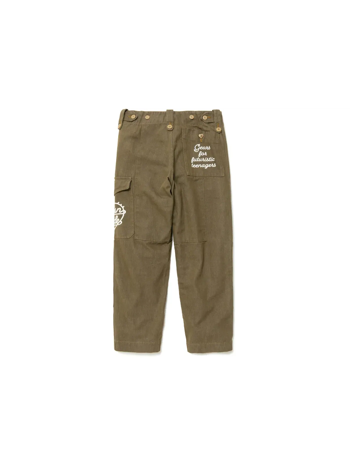 Мужские джинсовые карго-брюки Military Denim Cargo Pants Human Made, Olivedrab — изображение 2 из 2