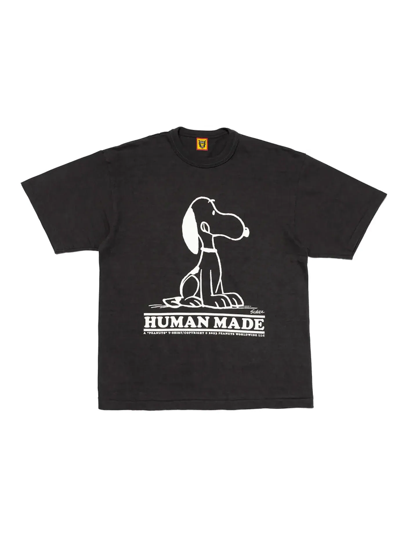 Мужская футболка с принтом Human Made Peanuts #1 T-shirt Black — изображение 1 из 2